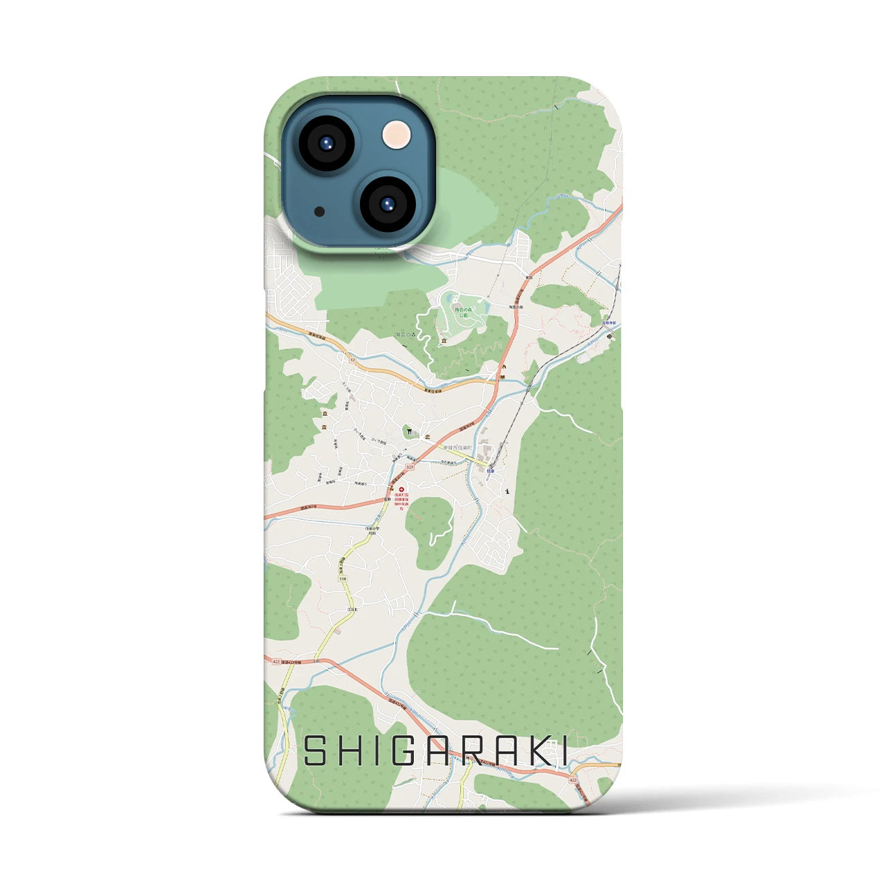 【信楽(滋賀県)】地図柄iPhoneケース(バックカバータイプ)