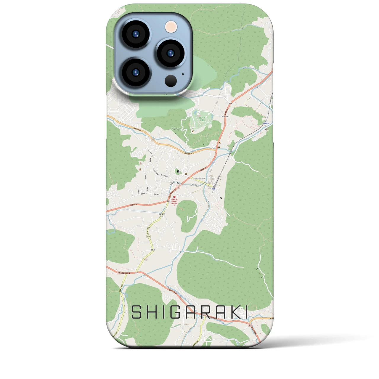 【信楽(滋賀県)】地図柄iPhoneケース(バックカバータイプ)