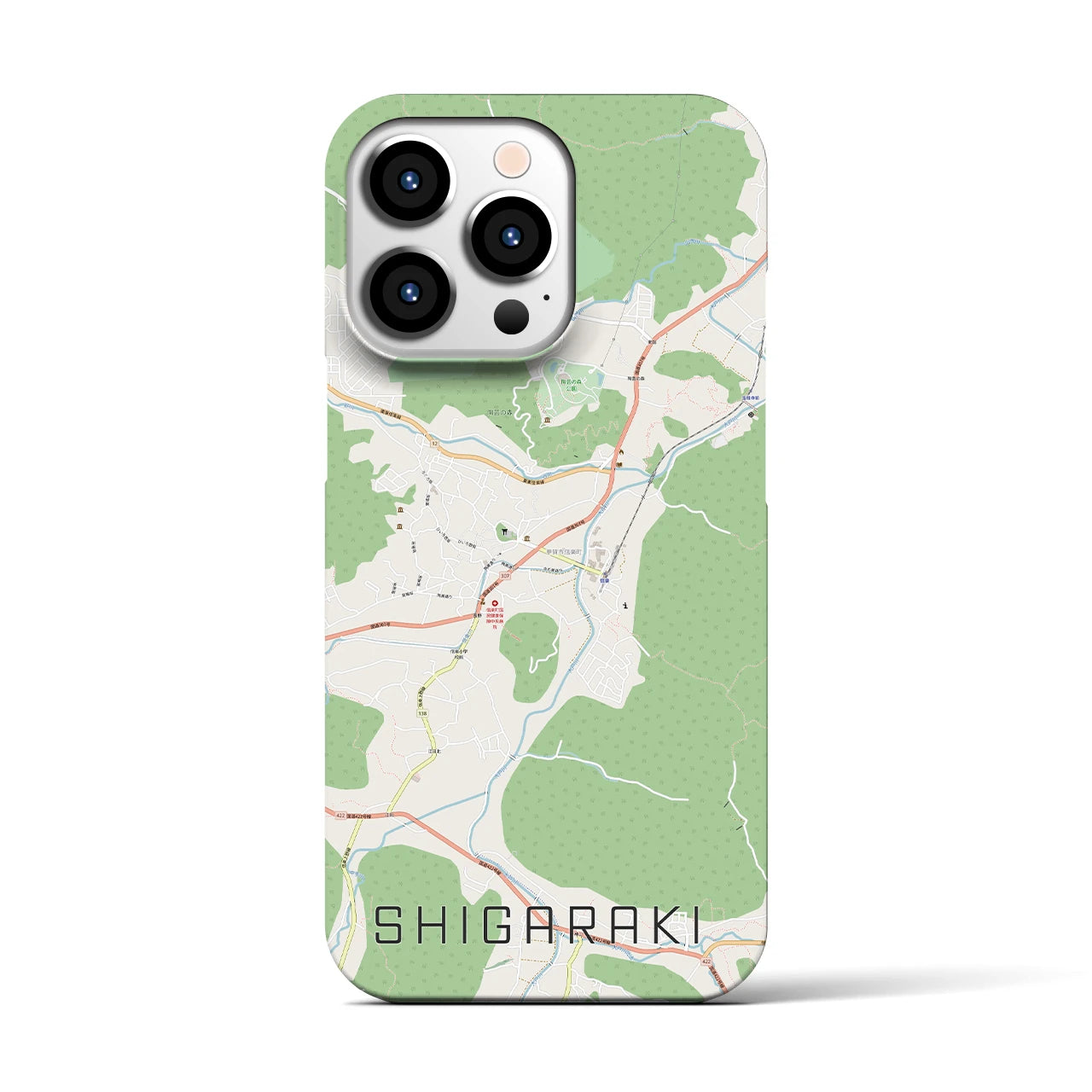【信楽(滋賀県)】地図柄iPhoneケース(バックカバータイプ)