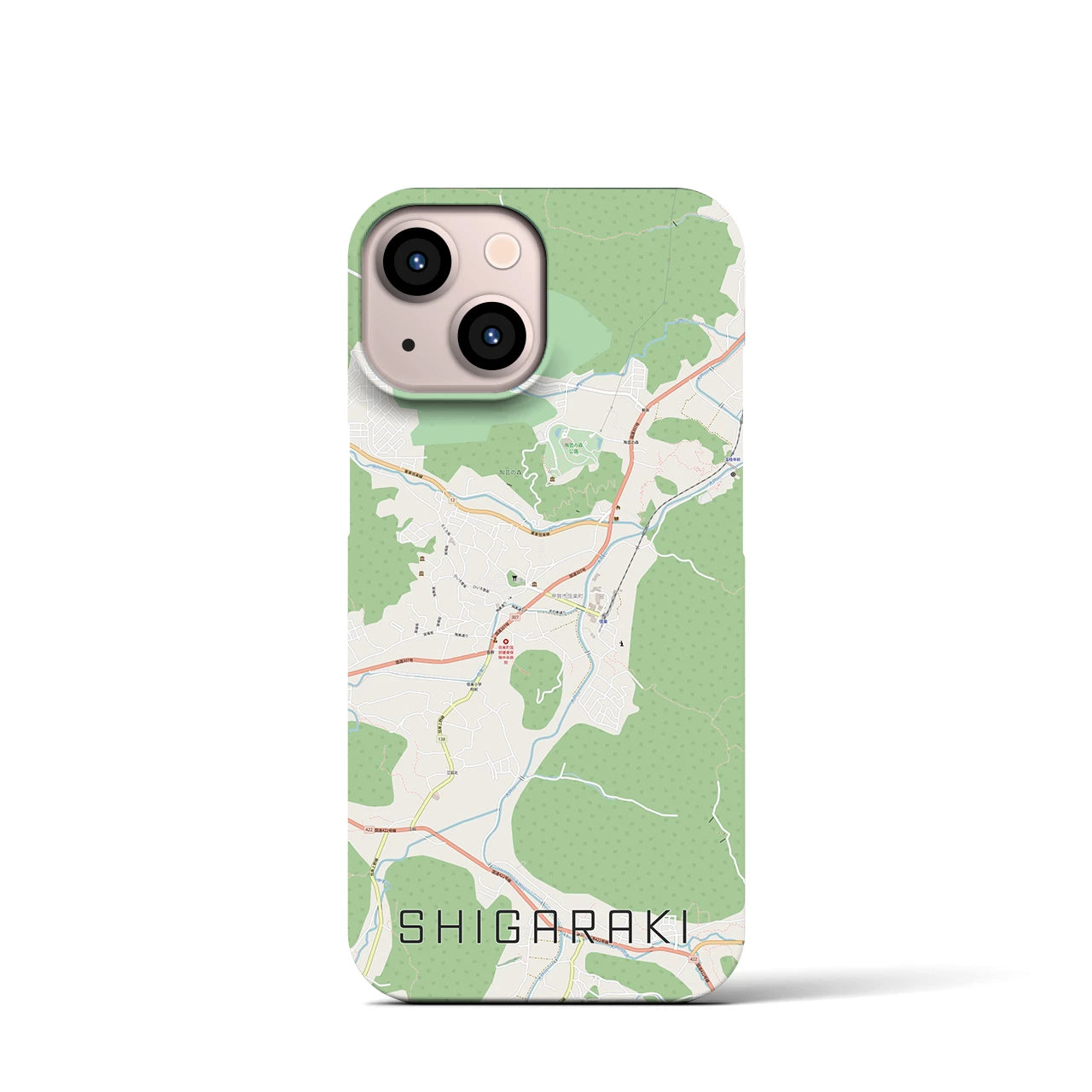 【信楽(滋賀県)】地図柄iPhoneケース(バックカバータイプ)