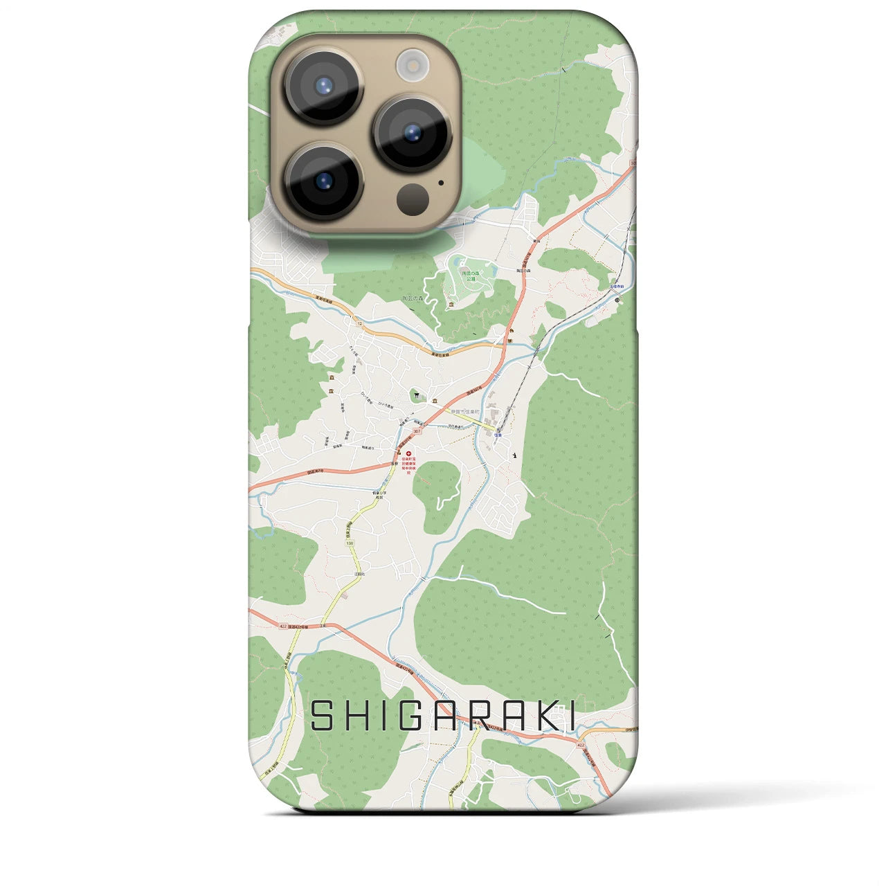 【信楽(滋賀県)】地図柄iPhoneケース(バックカバータイプ)