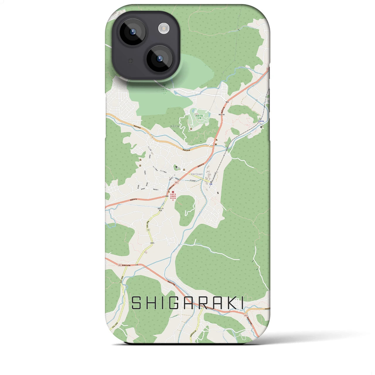 【信楽(滋賀県)】地図柄iPhoneケース(バックカバータイプ)