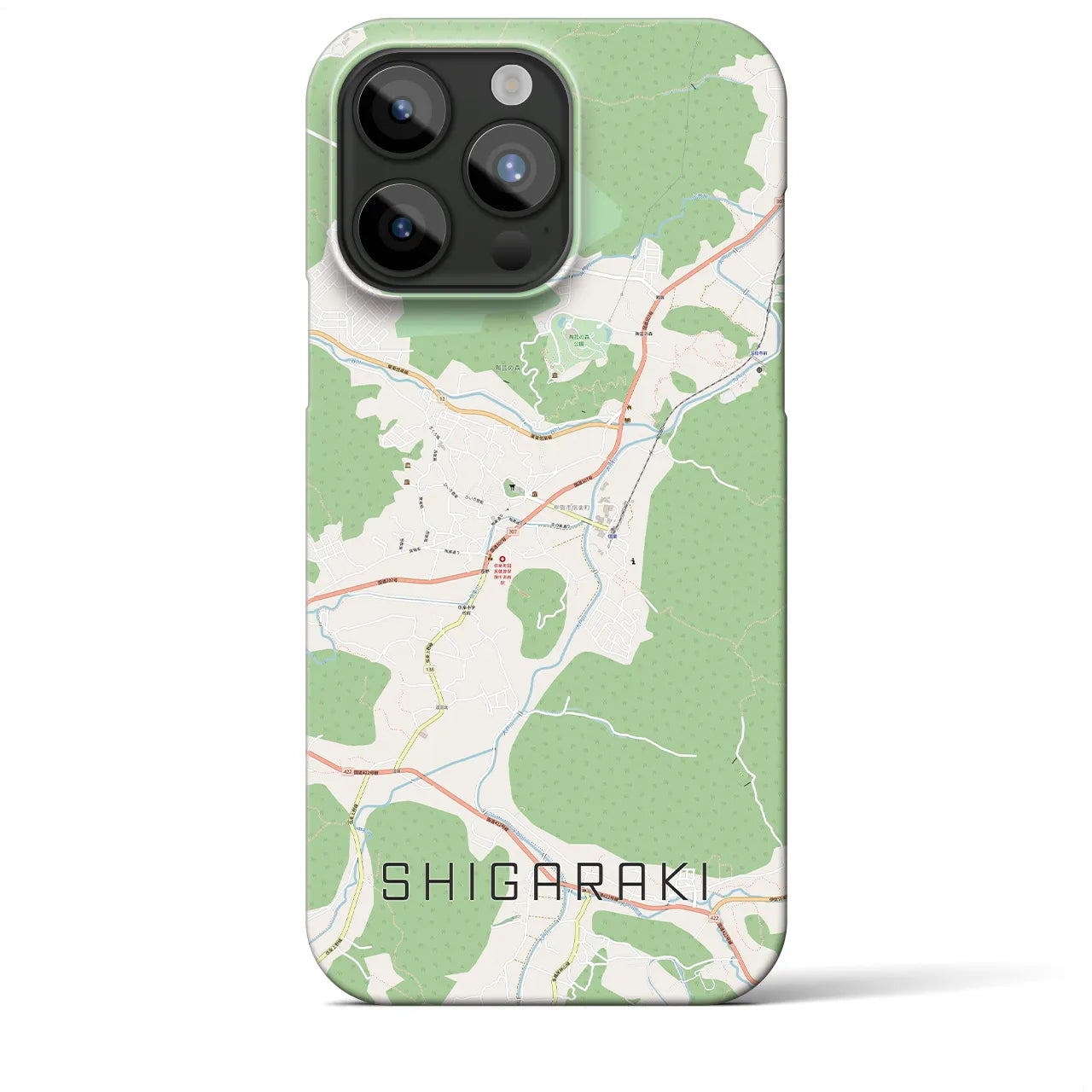 【信楽(滋賀県)】地図柄iPhoneケース(バックカバータイプ)