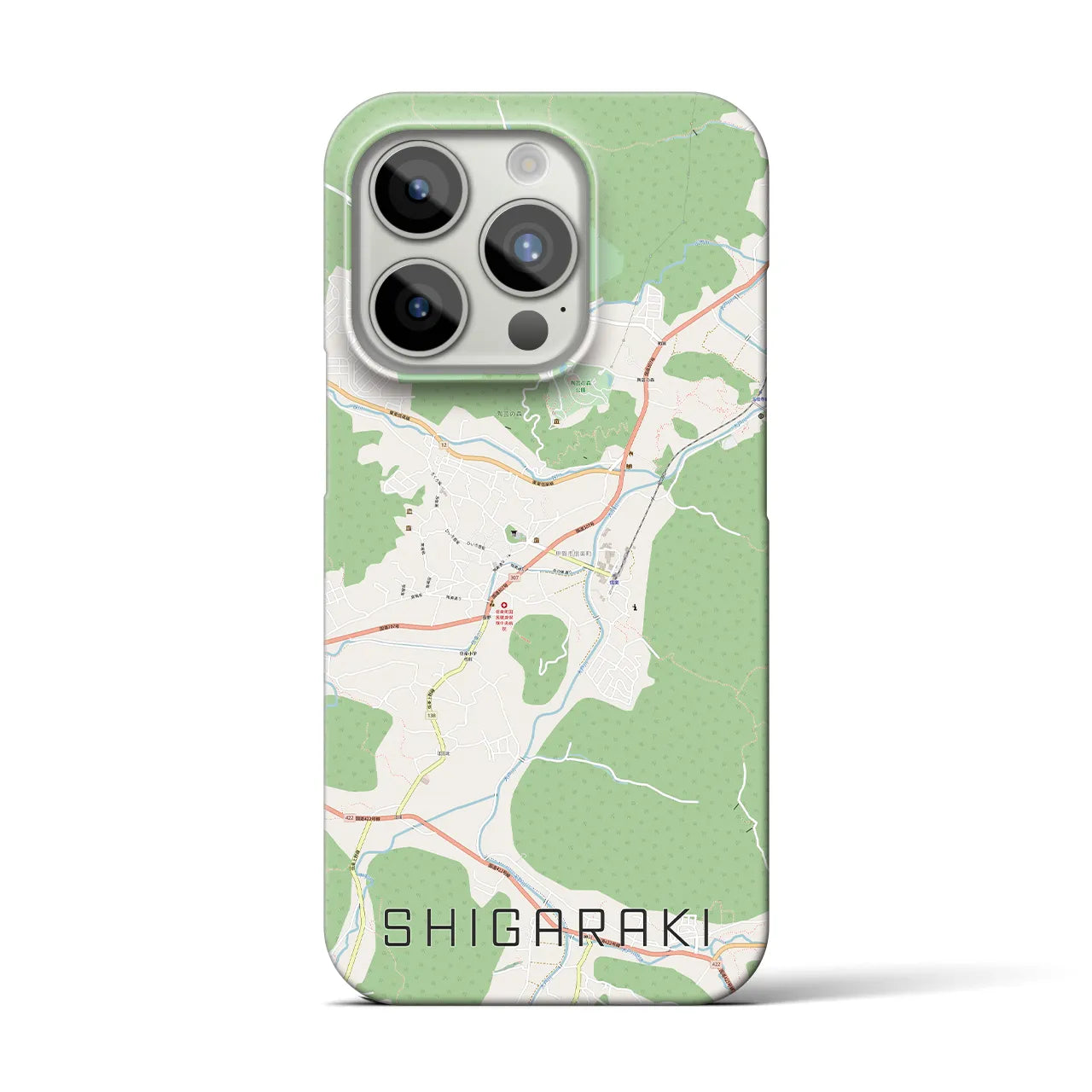 【信楽(滋賀県)】地図柄iPhoneケース(バックカバータイプ)