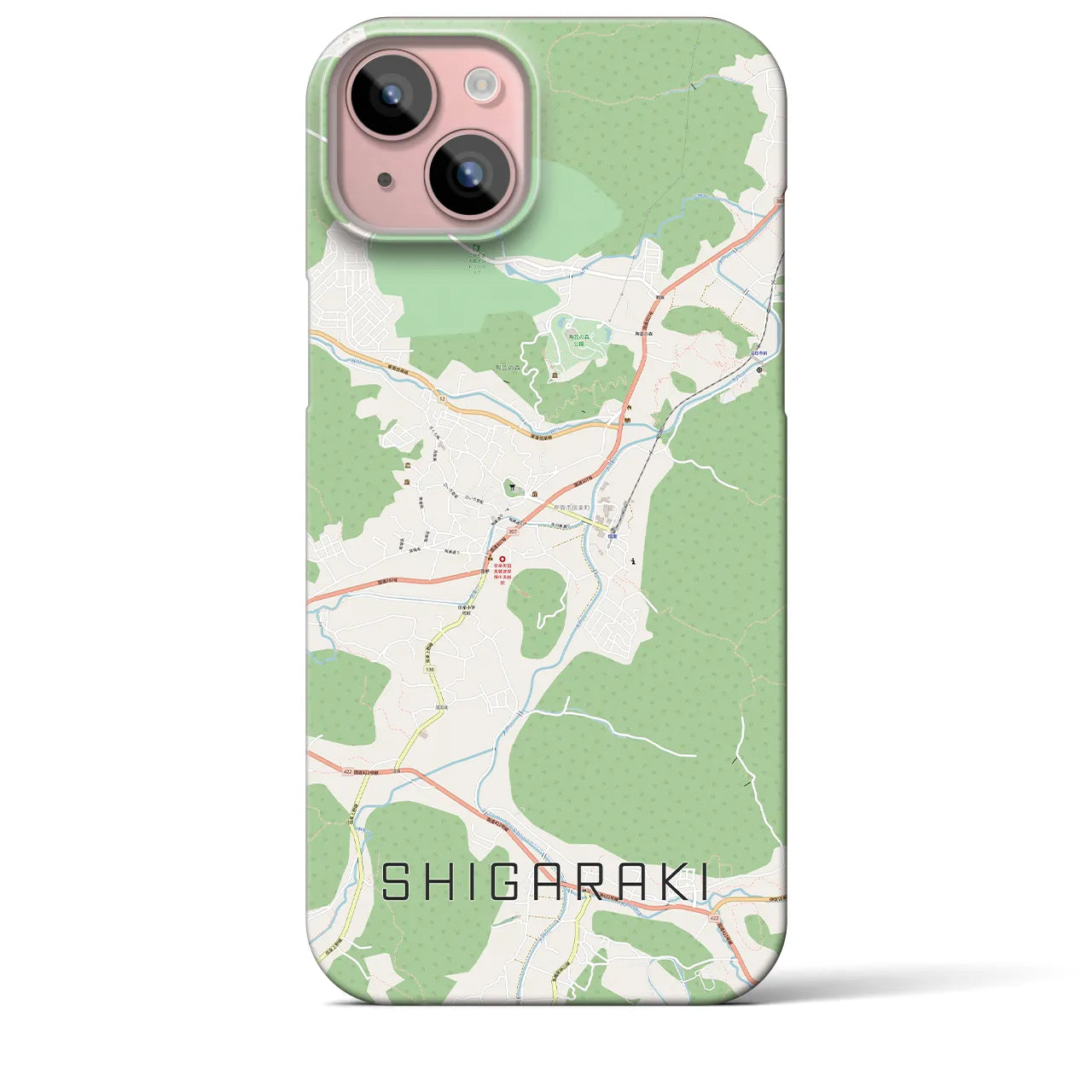 【信楽(滋賀県)】地図柄iPhoneケース(バックカバータイプ)