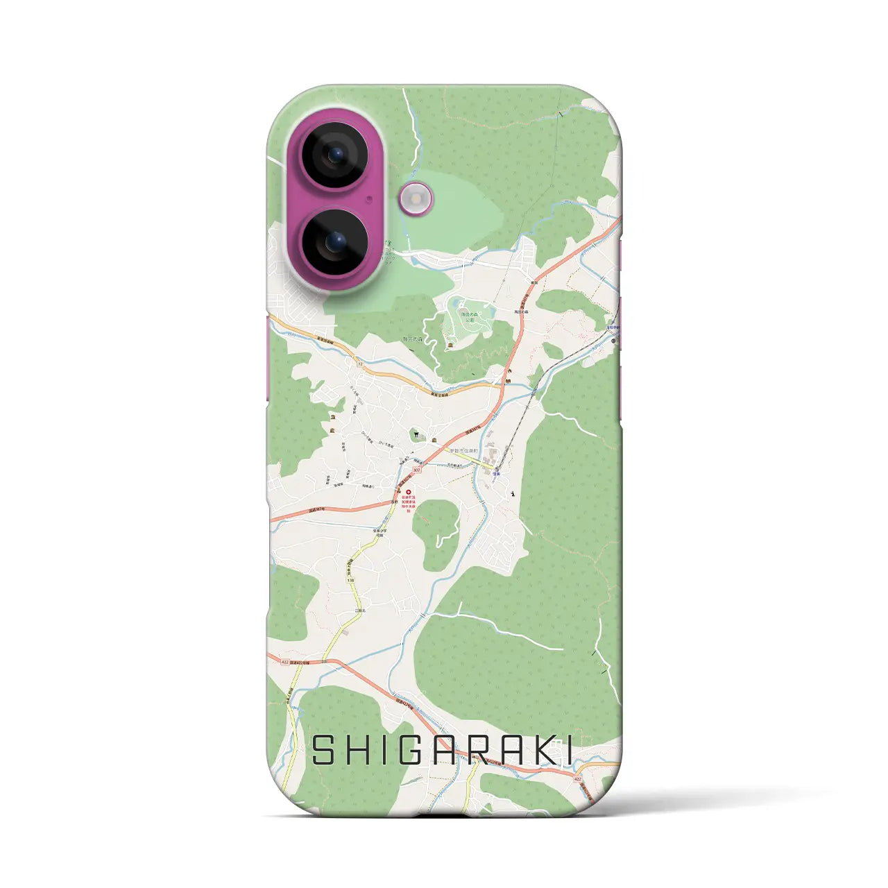 【信楽(滋賀県)】地図柄iPhoneケース(バックカバータイプ)