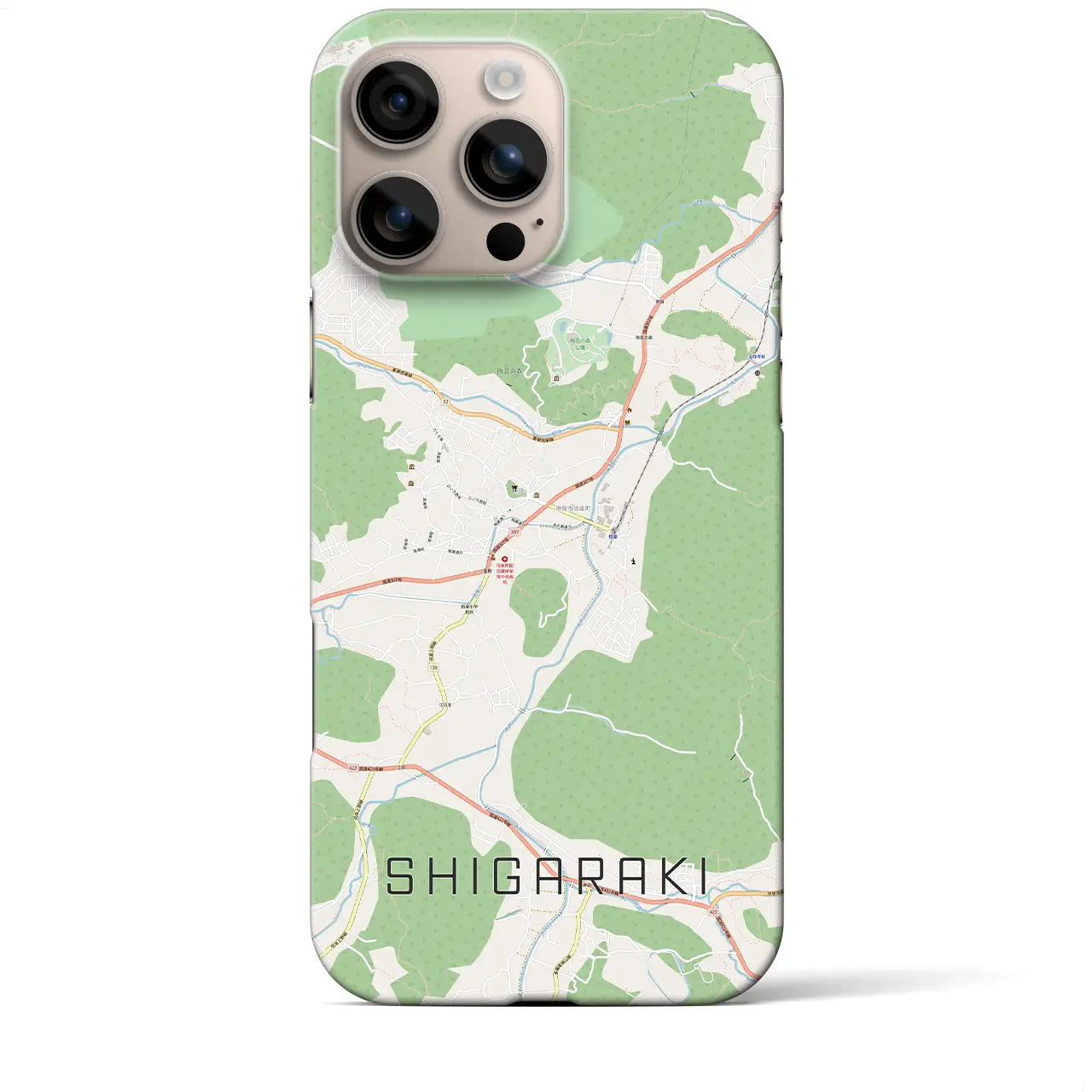 【信楽(滋賀県)】地図柄iPhoneケース(バックカバータイプ)