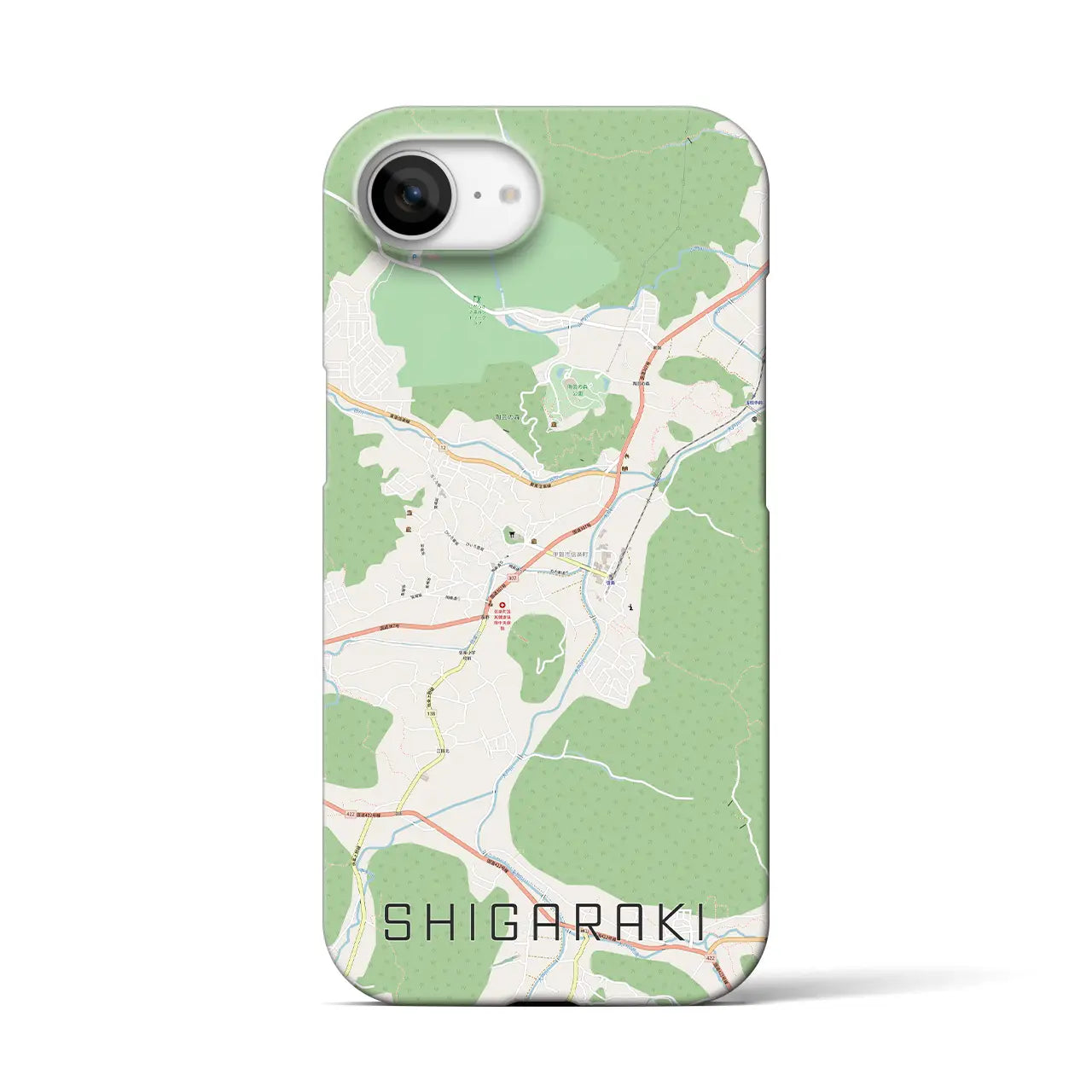 【信楽(滋賀県)】地図柄iPhoneケース(バックカバータイプ)