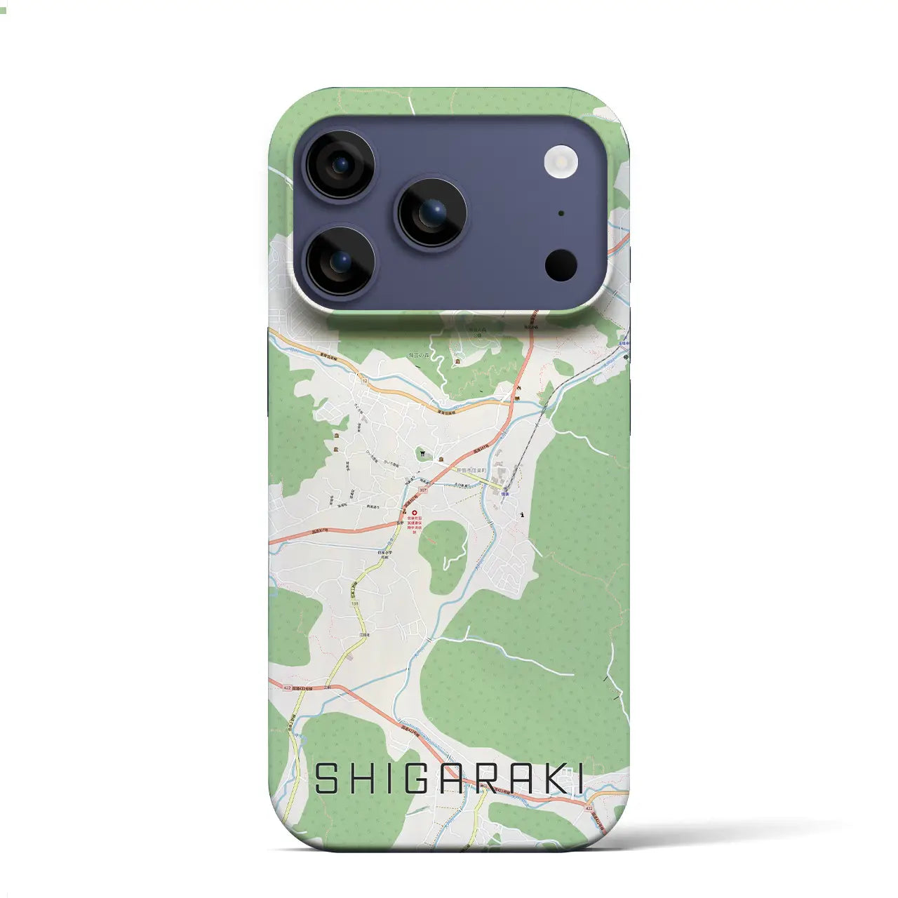 【信楽(滋賀県)】地図柄iPhoneケース(バックカバータイプ)