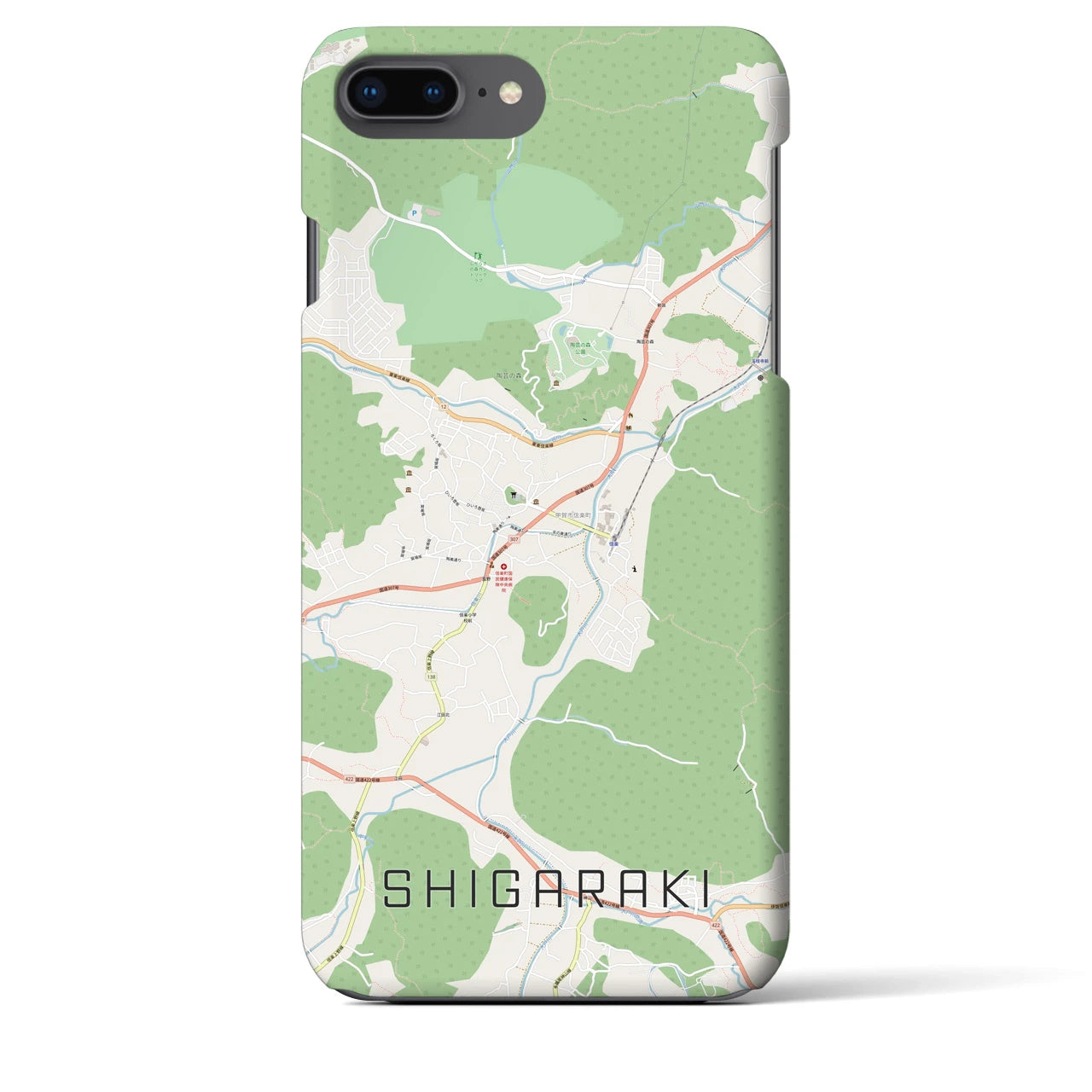 【信楽(滋賀県)】地図柄iPhoneケース(バックカバータイプ)