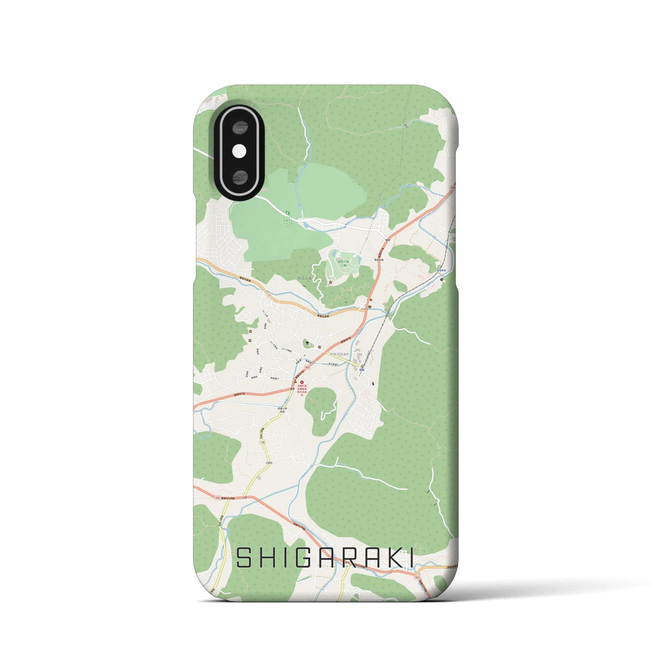 【信楽(滋賀県)】地図柄iPhoneケース(バックカバータイプ)