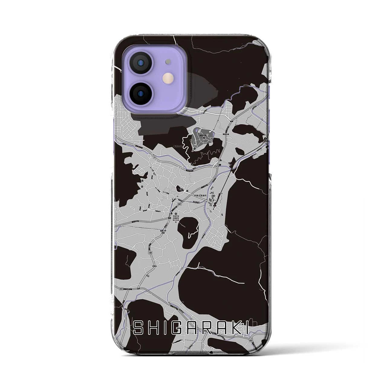 【信楽(滋賀県)】地図柄iPhoneケース(クリアタイプ)