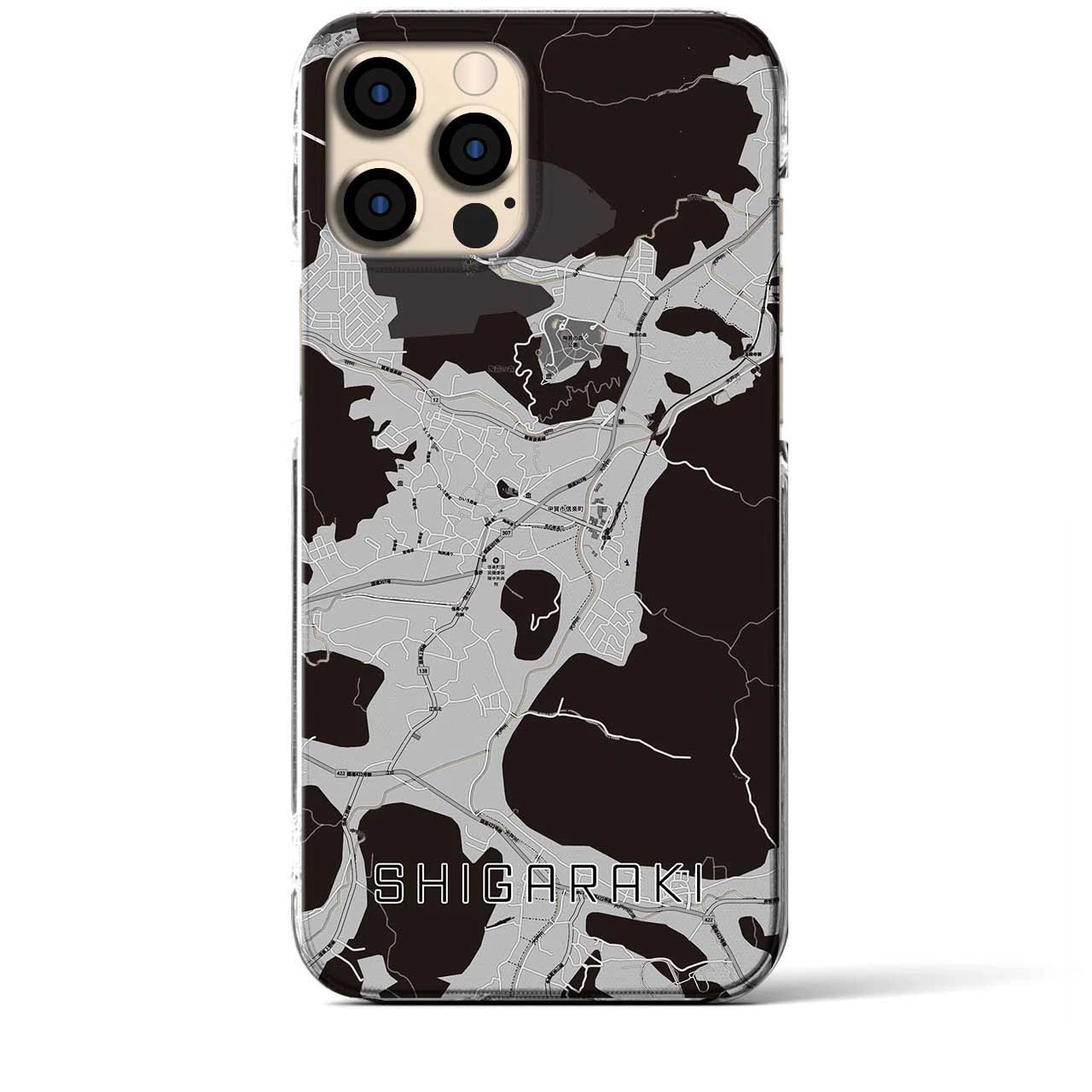 【信楽(滋賀県)】地図柄iPhoneケース(クリアタイプ)