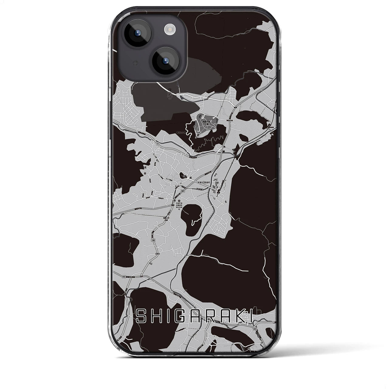 【信楽(滋賀県)】地図柄iPhoneケース(クリアタイプ)