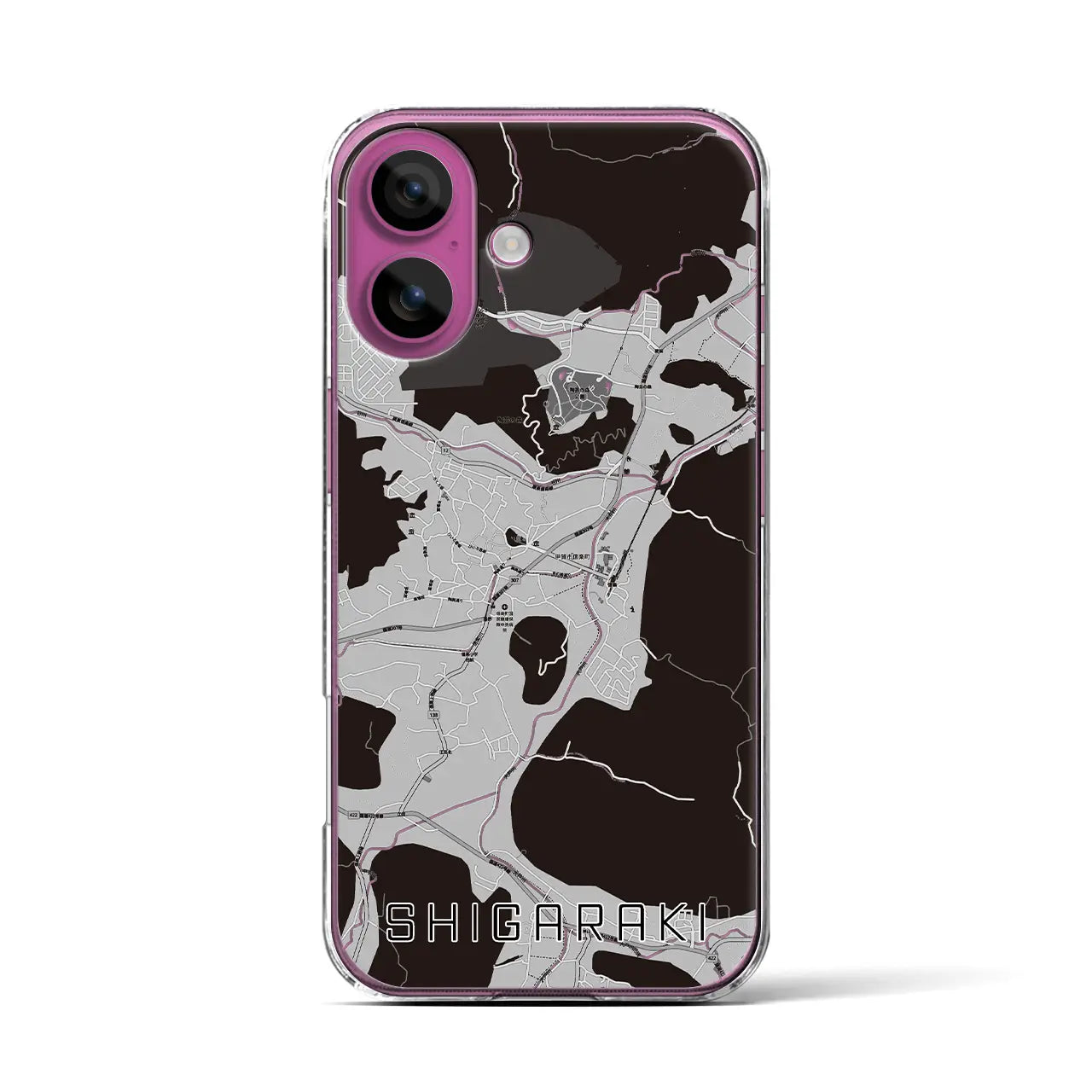 【信楽(滋賀県)】地図柄iPhoneケース(クリアタイプ)