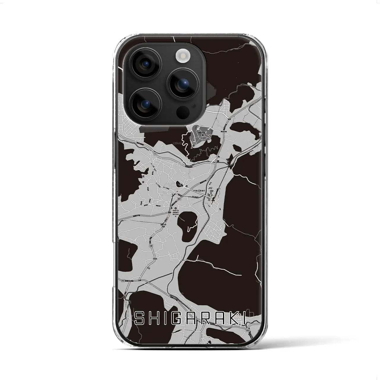 【信楽(滋賀県)】地図柄iPhoneケース(クリアタイプ)