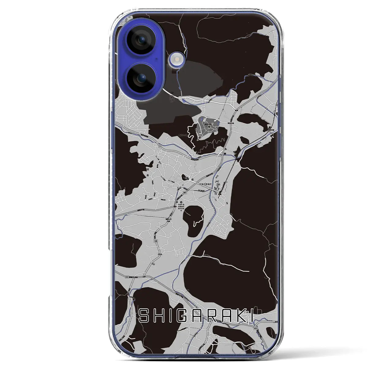 【信楽(滋賀県)】地図柄iPhoneケース(クリアタイプ)