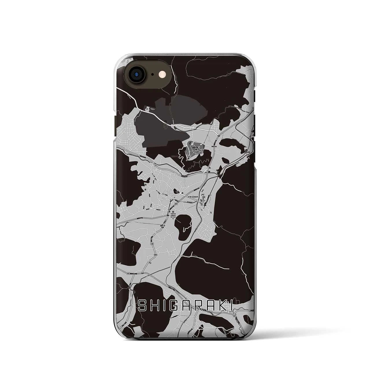 【信楽(滋賀県)】地図柄iPhoneケース(クリアタイプ)