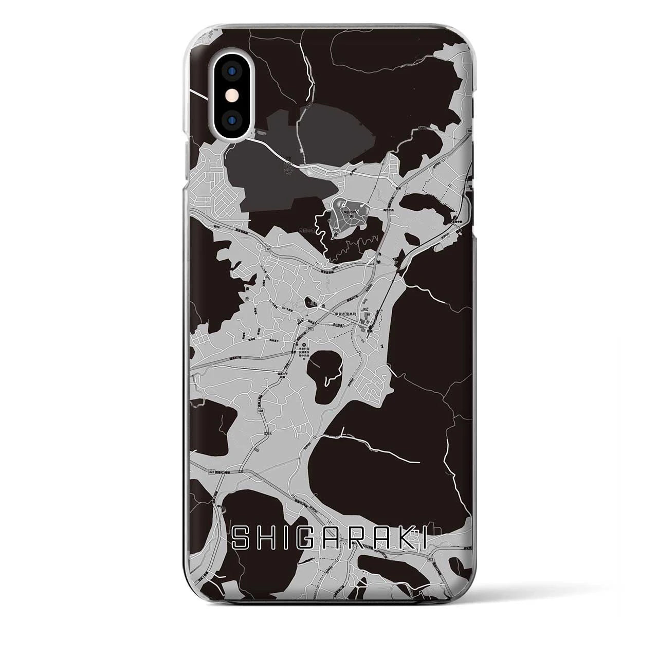 【信楽(滋賀県)】地図柄iPhoneケース(クリアタイプ)