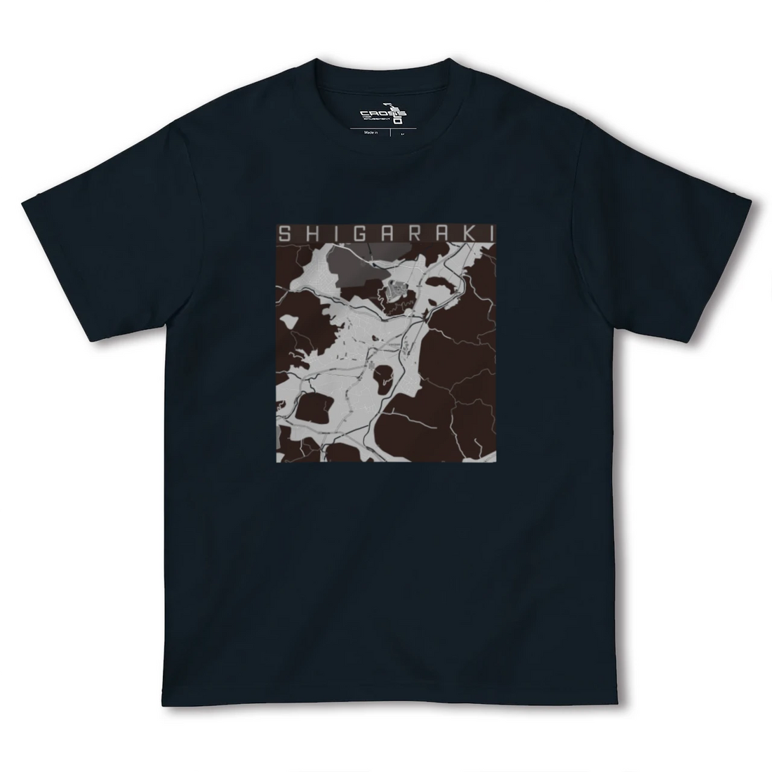 【信楽(滋賀県)】地図柄ヘビーウェイトTシャツ