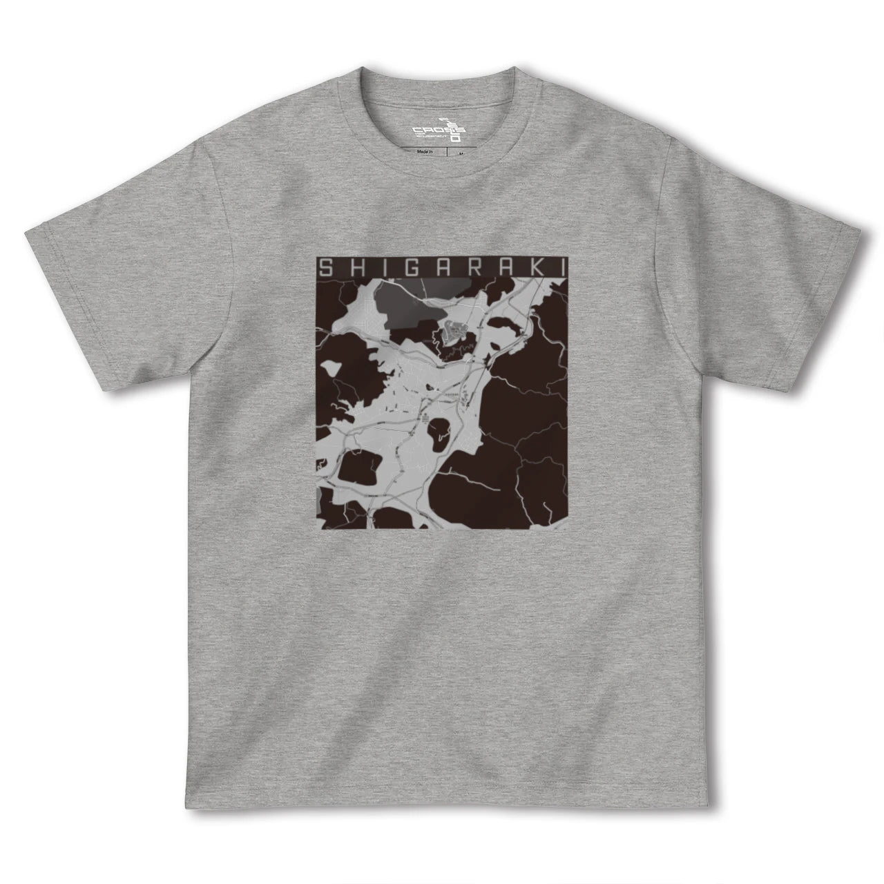 【信楽(滋賀県)】地図柄ヘビーウェイトTシャツ