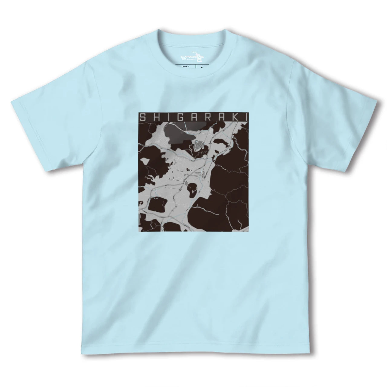 【信楽(滋賀県)】地図柄ヘビーウェイトTシャツ