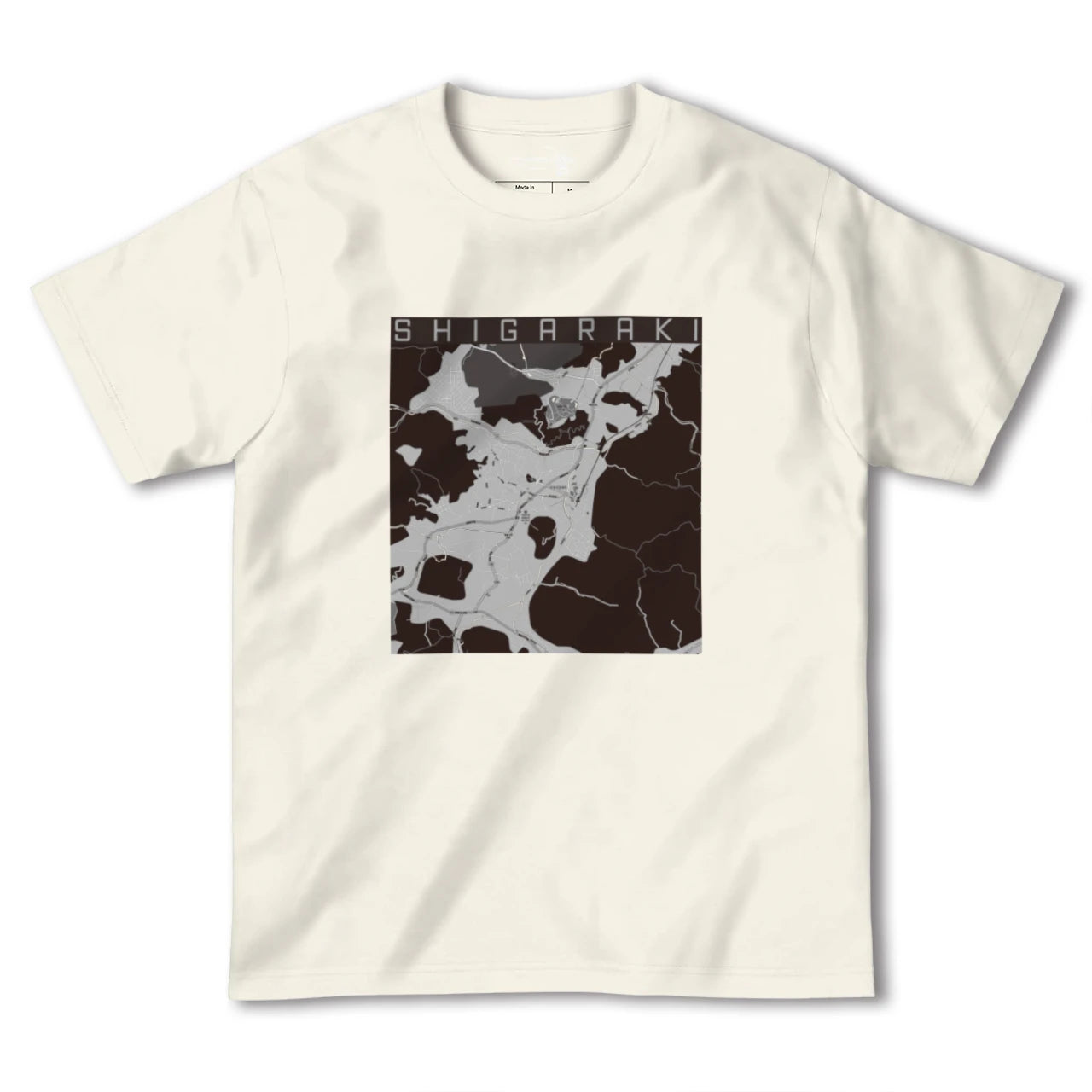 【信楽(滋賀県)】地図柄ヘビーウェイトTシャツ
