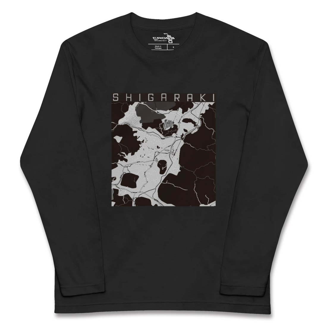 【信楽(滋賀県)】地図柄ロングスリーブTシャツ