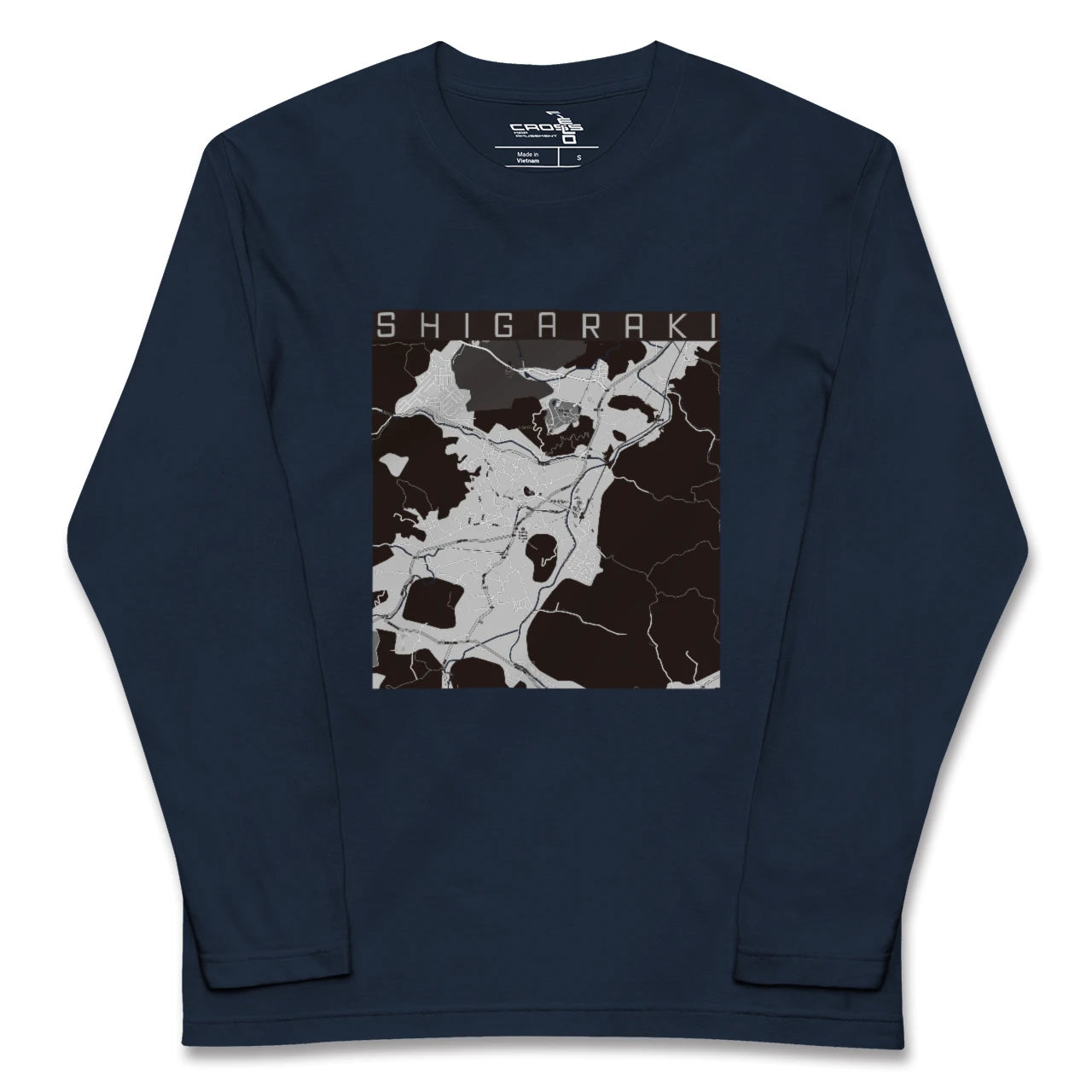 【信楽(滋賀県)】地図柄ロングスリーブTシャツ