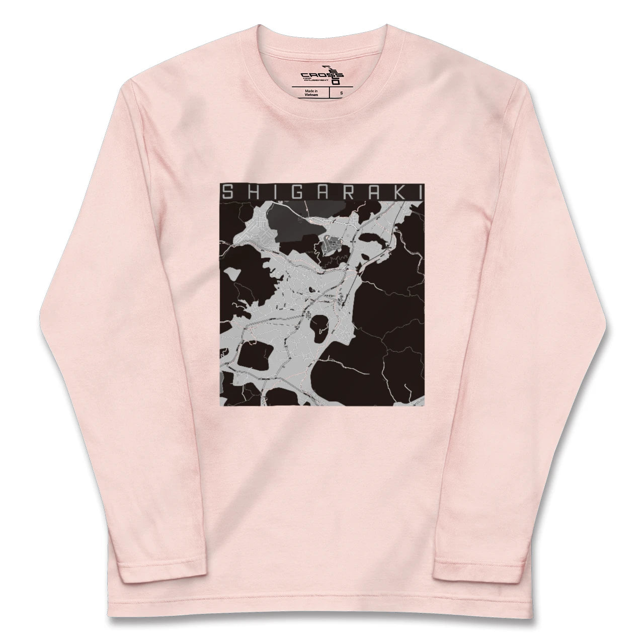 【信楽(滋賀県)】地図柄ロングスリーブTシャツ