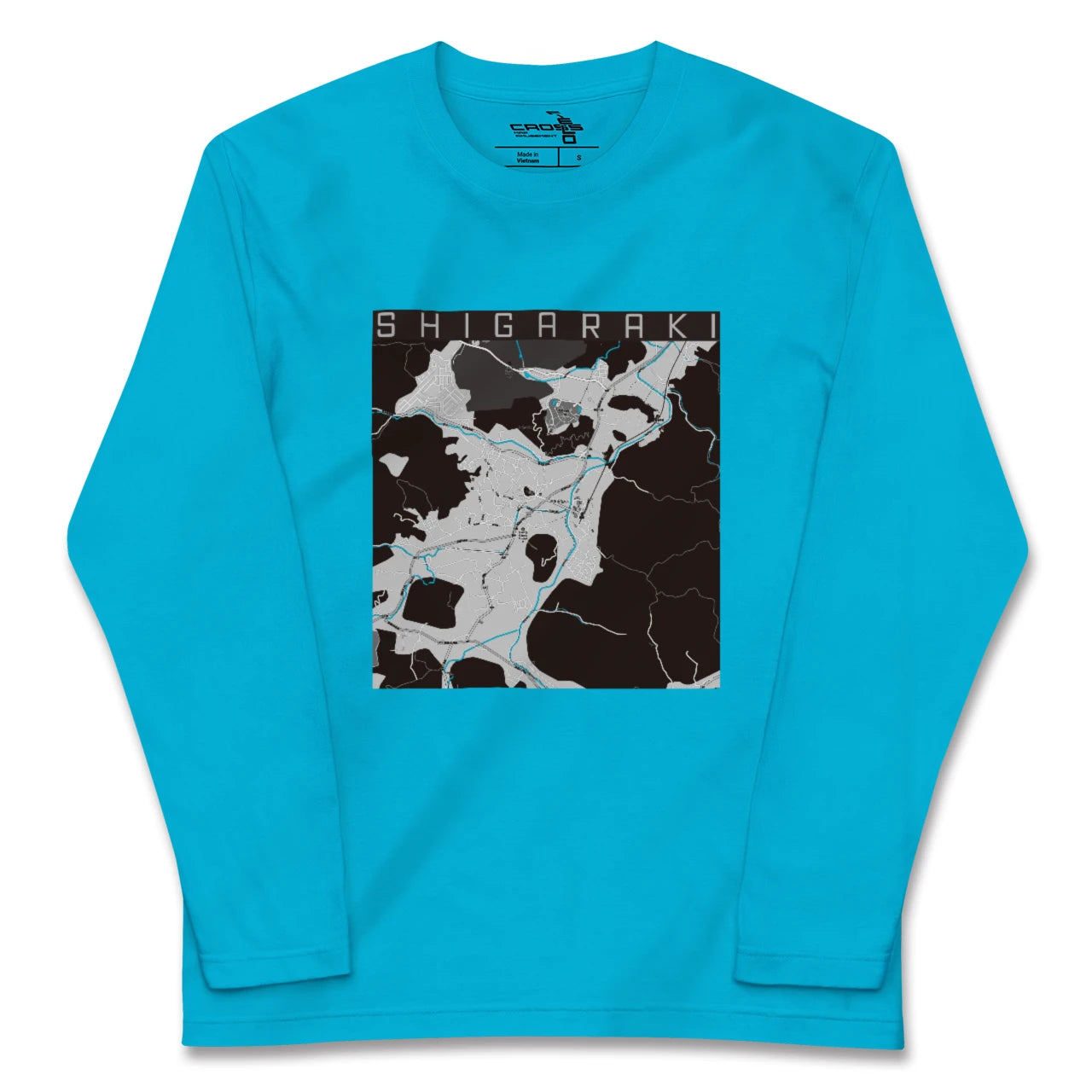 【信楽(滋賀県)】地図柄ロングスリーブTシャツ