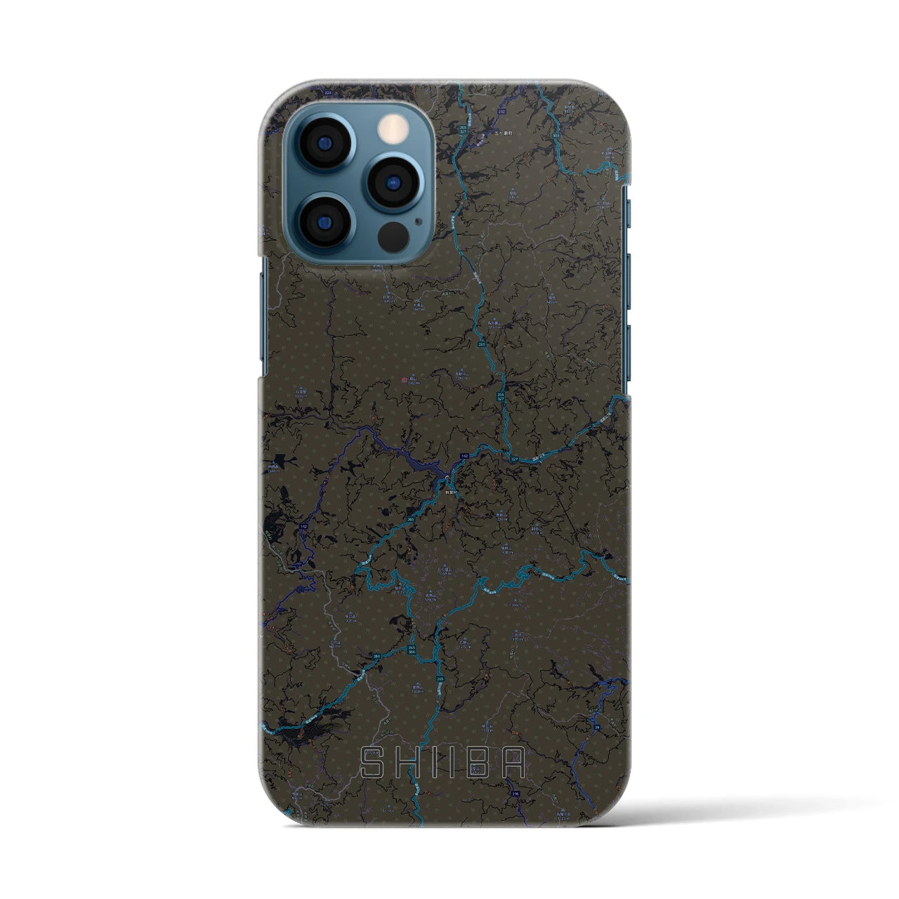 【椎葉(宮崎県)】地図柄iPhoneケース(バックカバータイプ)