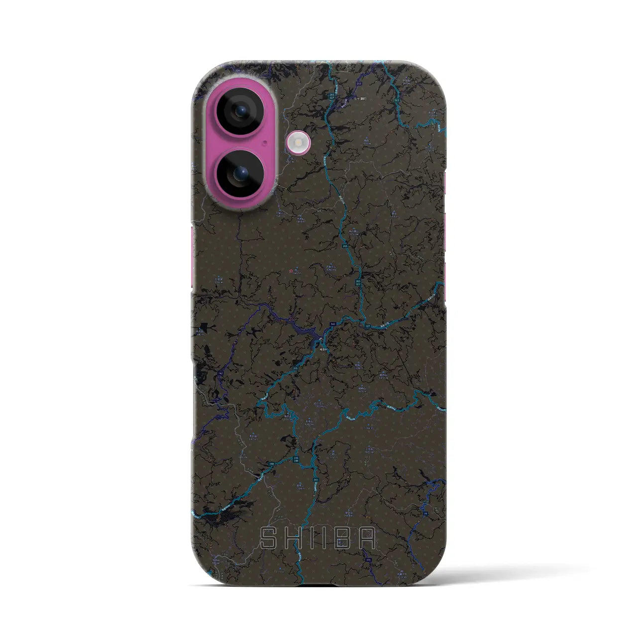 【椎葉(宮崎県)】地図柄iPhoneケース(バックカバータイプ)