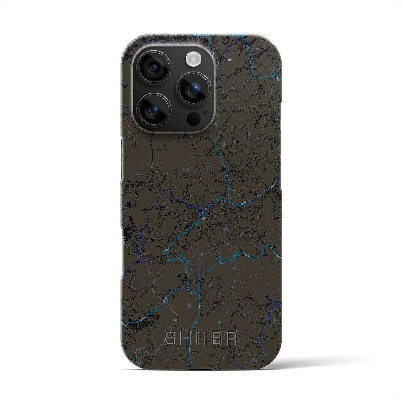 【椎葉(宮崎県)】地図柄iPhoneケース(バックカバータイプ)