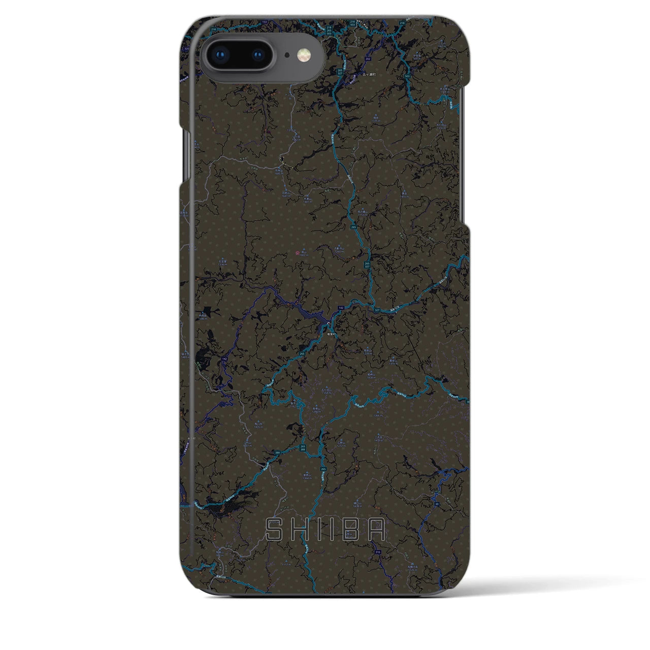 【椎葉(宮崎県)】地図柄iPhoneケース(バックカバータイプ)