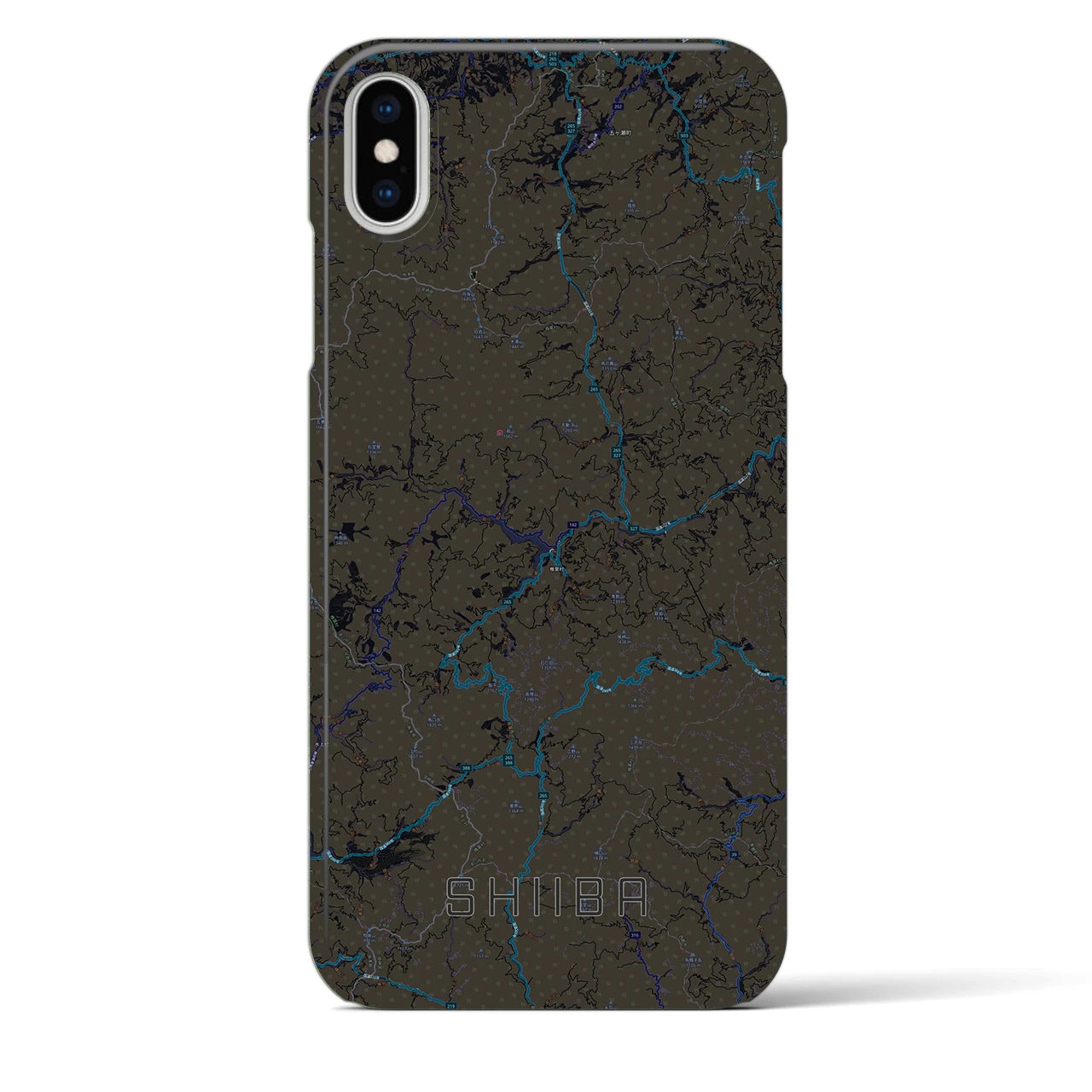 【椎葉(宮崎県)】地図柄iPhoneケース(バックカバータイプ)
