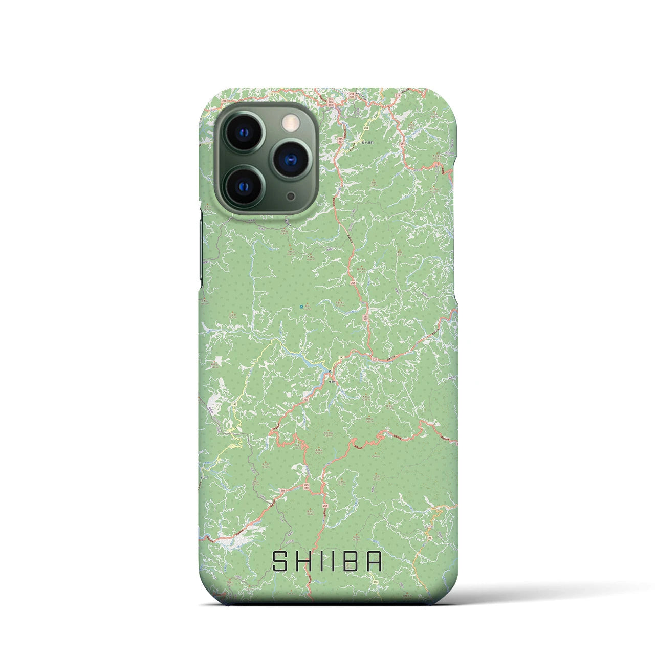 【椎葉(宮崎県)】地図柄iPhoneケース(バックカバータイプ)