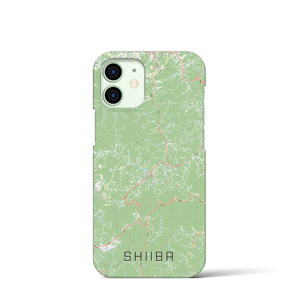 【椎葉(宮崎県)】地図柄iPhoneケース(バックカバータイプ)