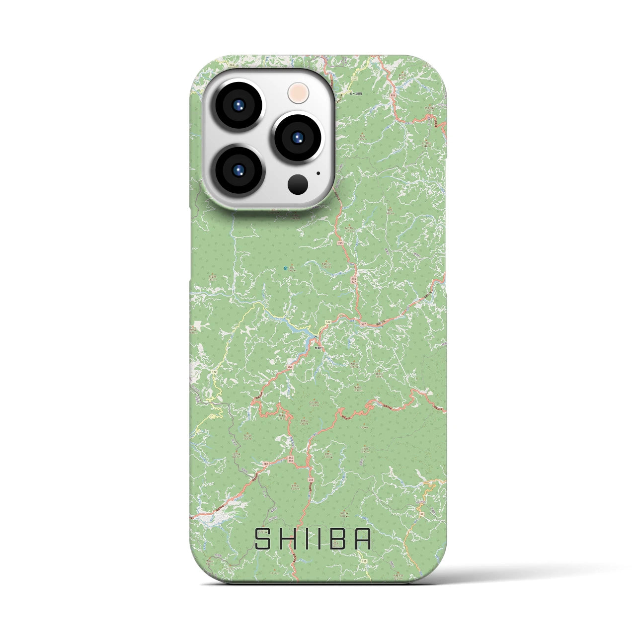 【椎葉(宮崎県)】地図柄iPhoneケース(バックカバータイプ)