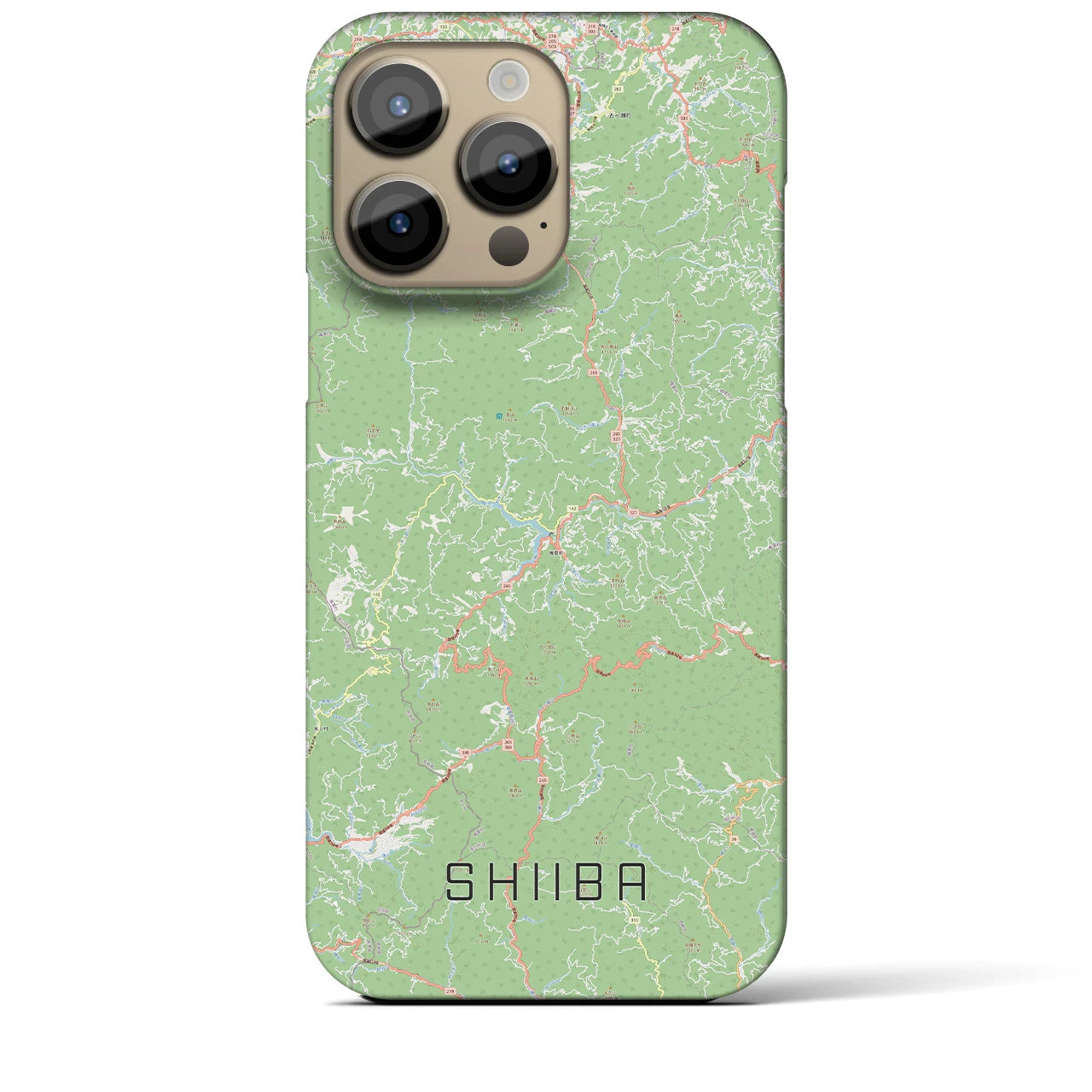 【椎葉(宮崎県)】地図柄iPhoneケース(バックカバータイプ)