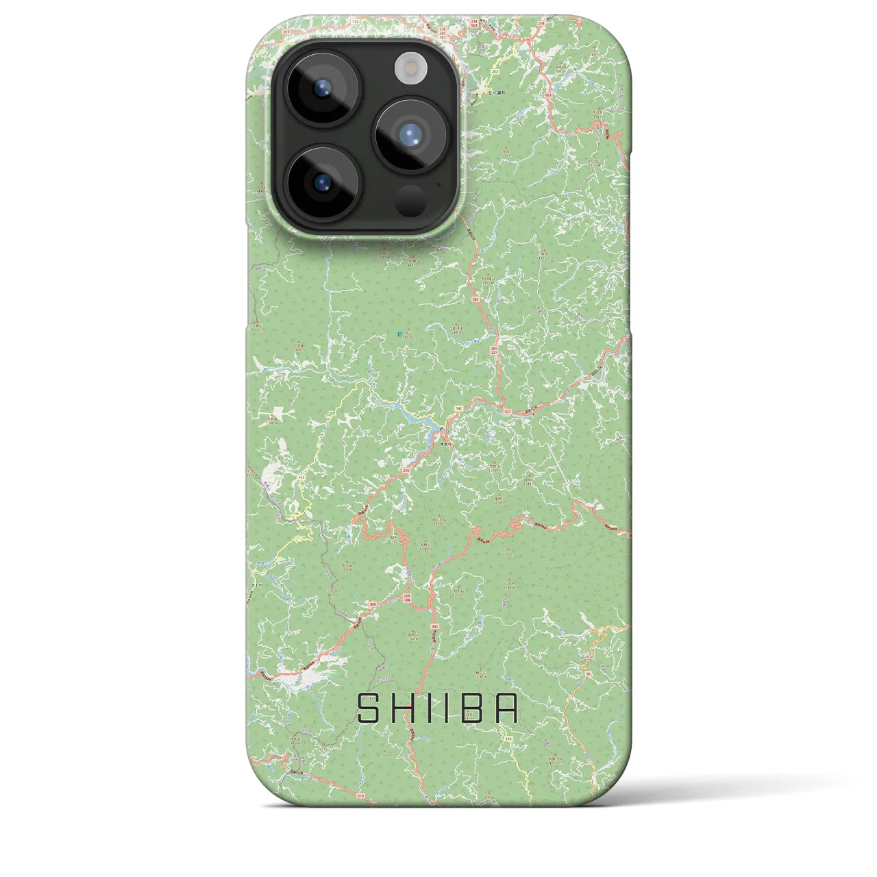 【椎葉(宮崎県)】地図柄iPhoneケース(バックカバータイプ)