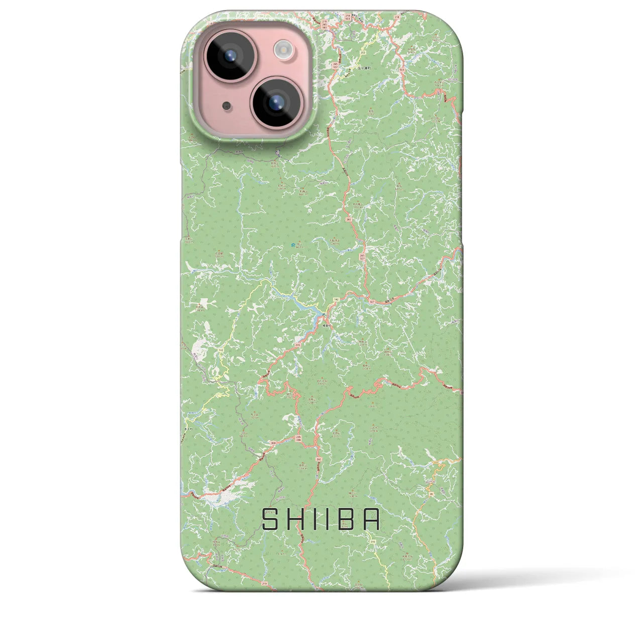 【椎葉(宮崎県)】地図柄iPhoneケース(バックカバータイプ)