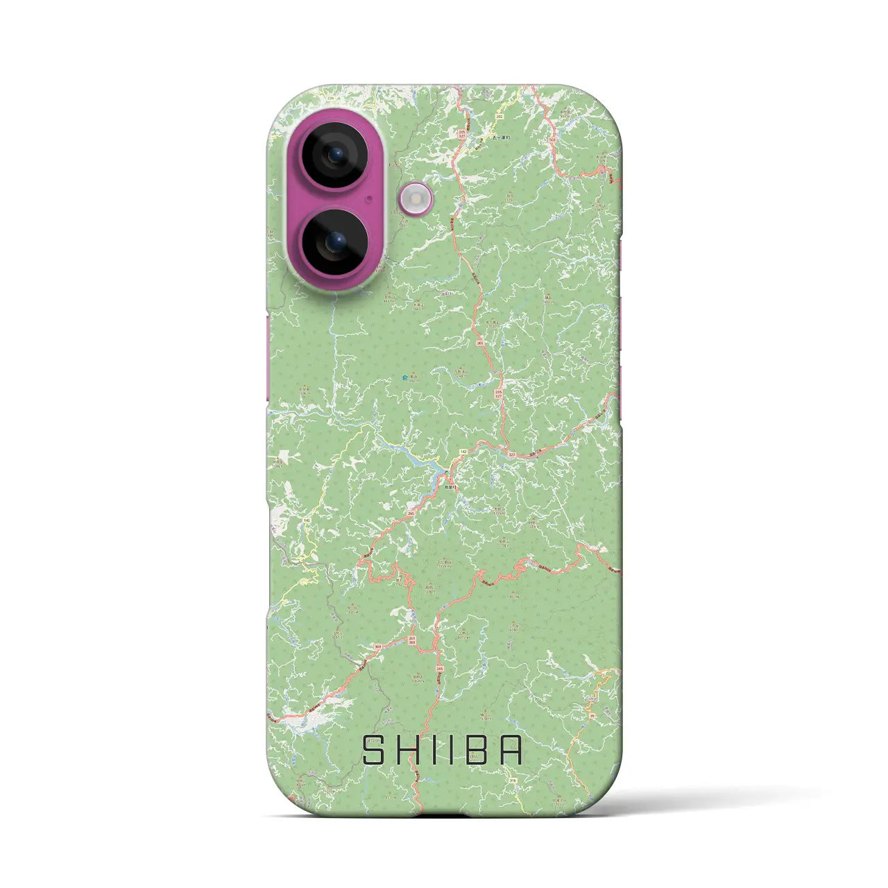【椎葉(宮崎県)】地図柄iPhoneケース(バックカバータイプ)