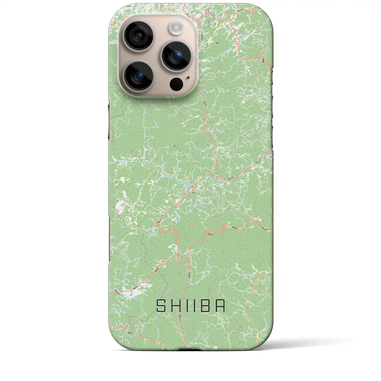 【椎葉(宮崎県)】地図柄iPhoneケース(バックカバータイプ)