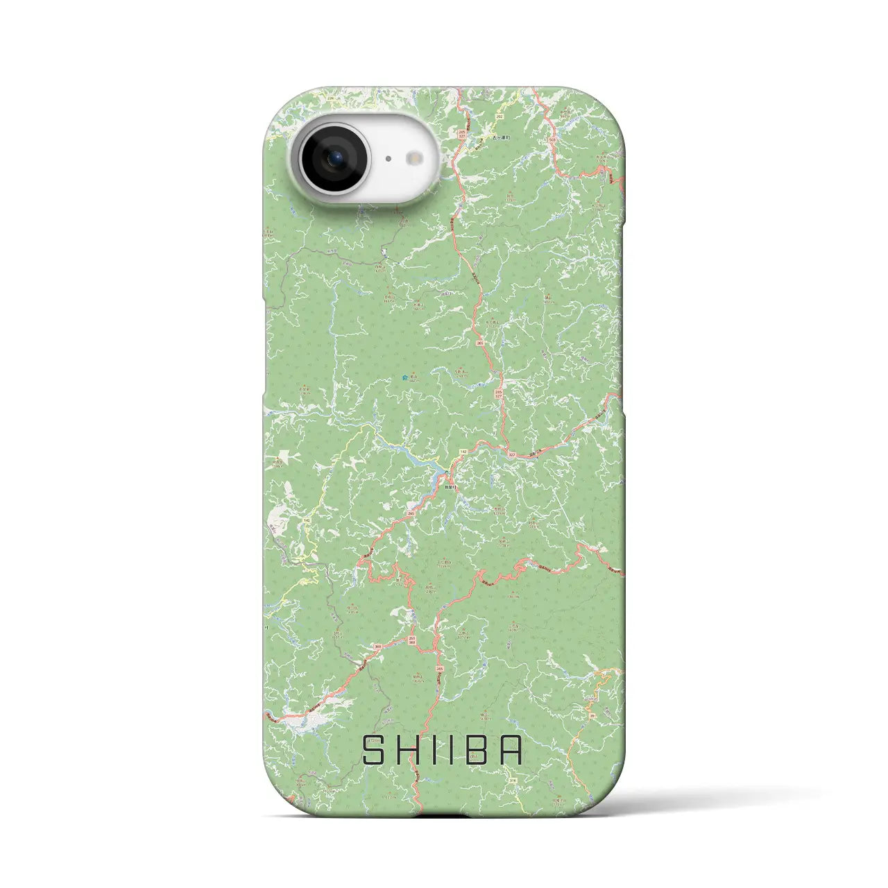 【椎葉(宮崎県)】地図柄iPhoneケース(バックカバータイプ)
