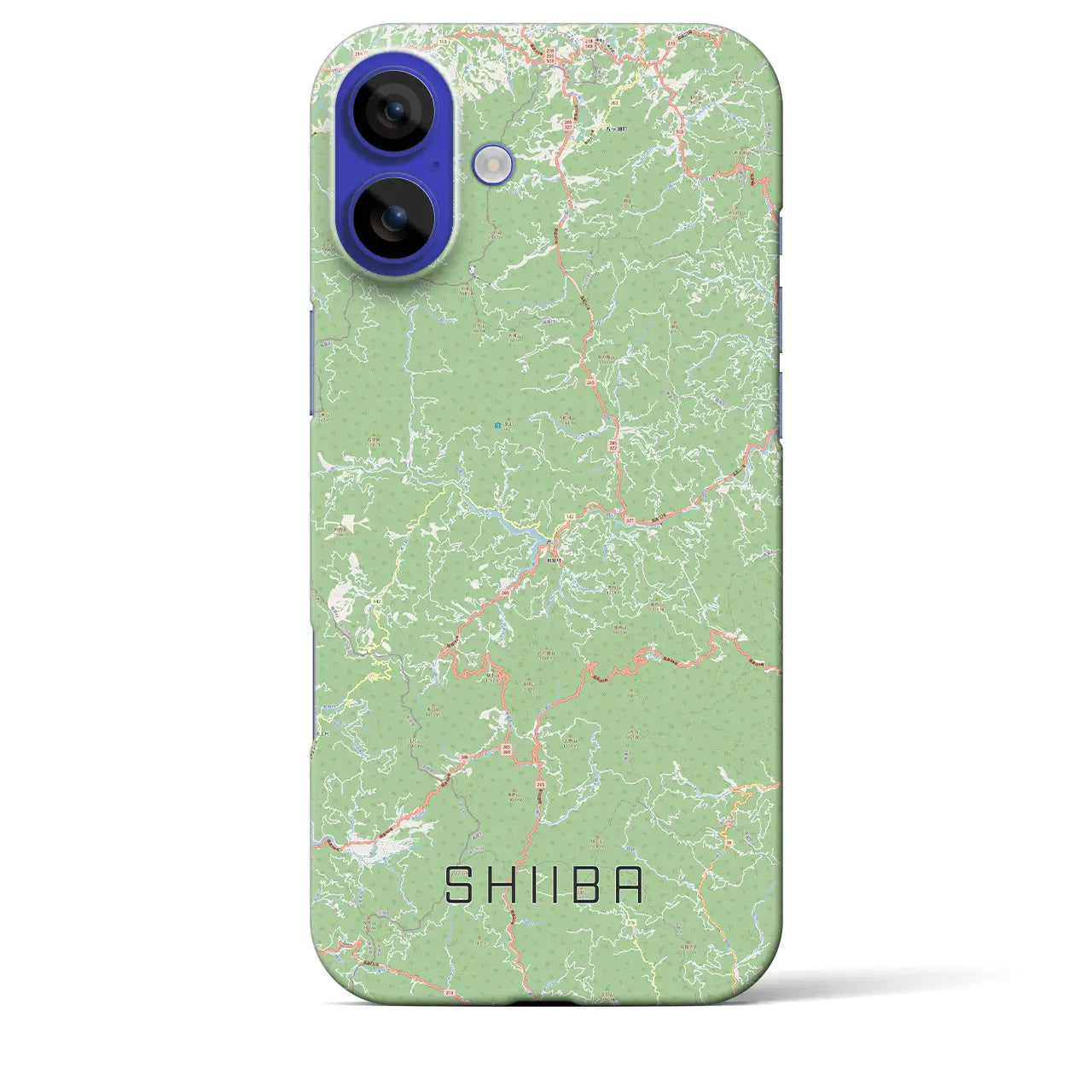 【椎葉(宮崎県)】地図柄iPhoneケース(バックカバータイプ)ナチュラル・iPhone 16 Pro Max 用