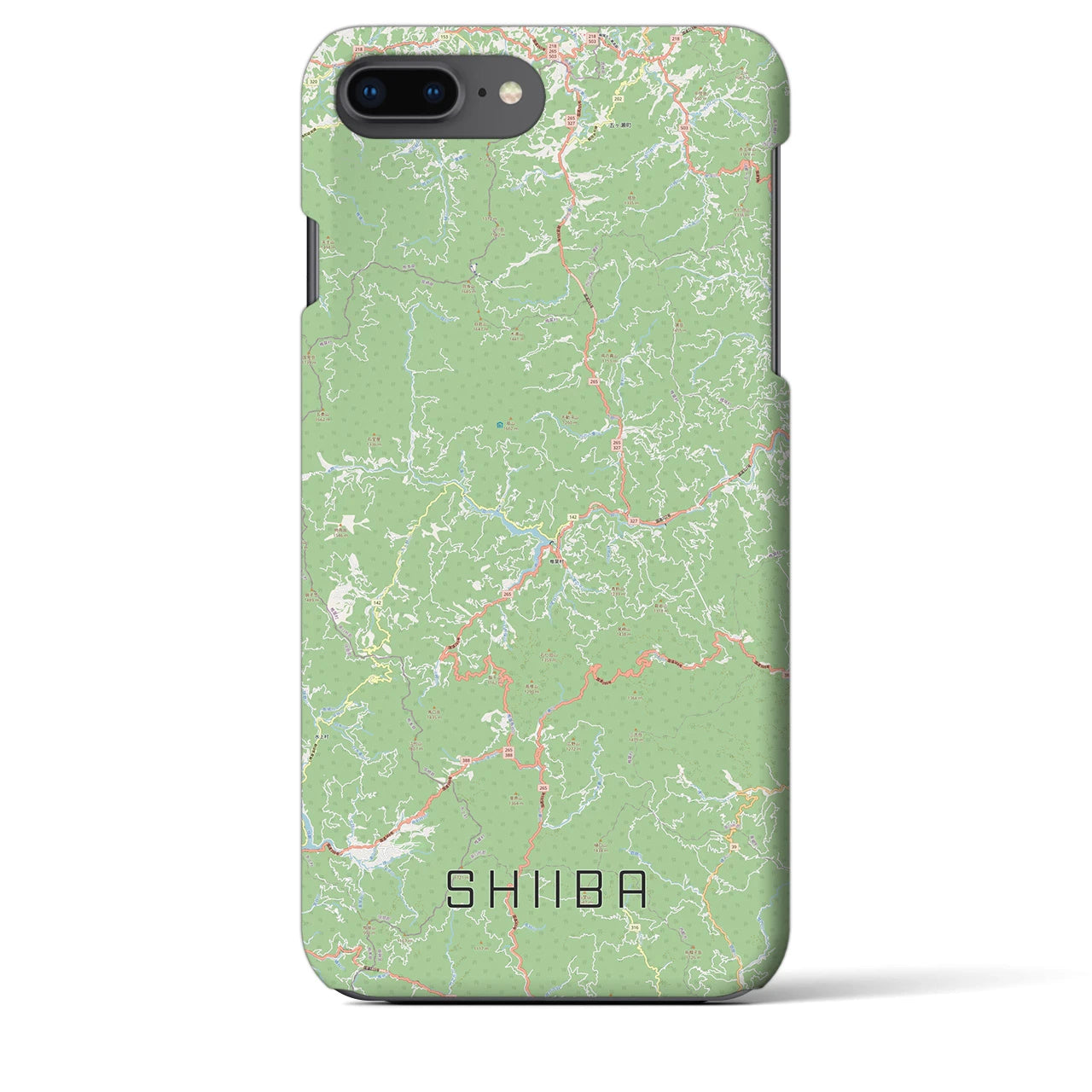 【椎葉(宮崎県)】地図柄iPhoneケース(バックカバータイプ)