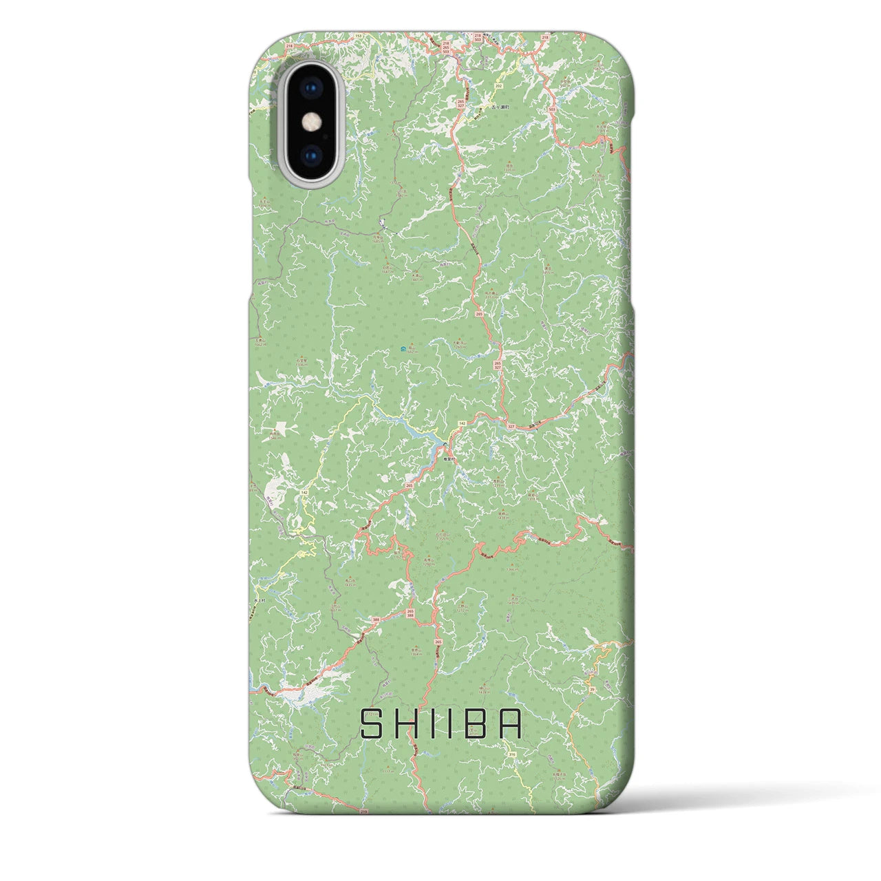 【椎葉(宮崎県)】地図柄iPhoneケース(バックカバータイプ)