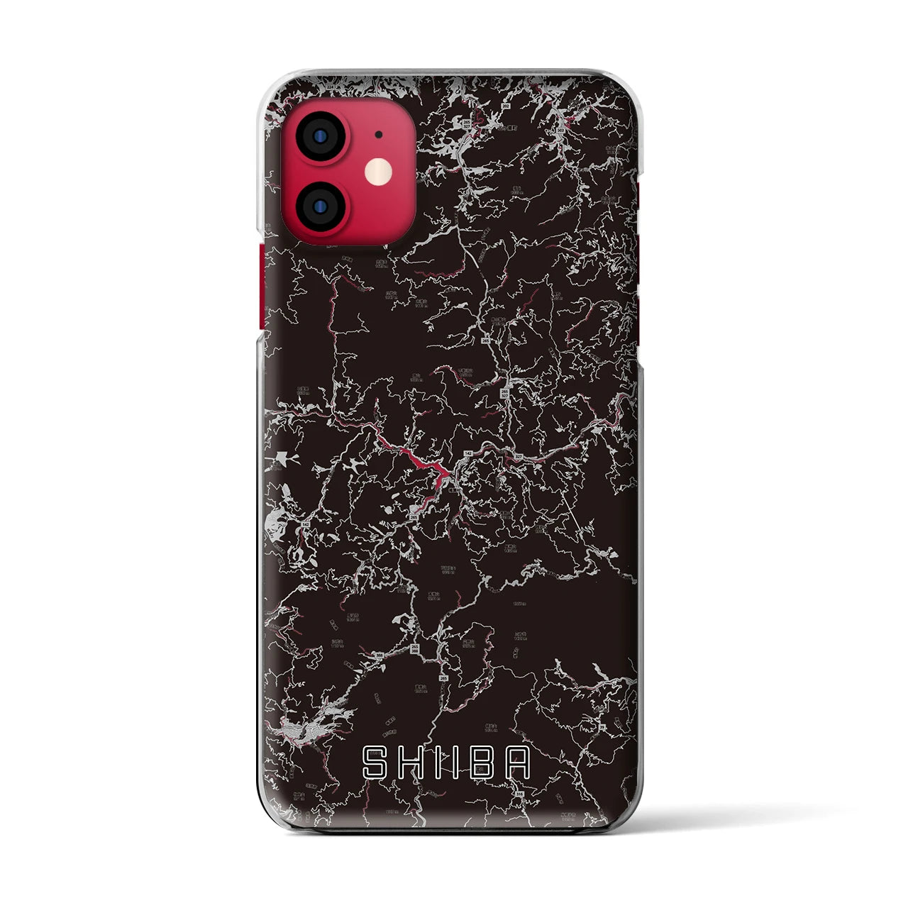 【椎葉(宮崎県)】地図柄iPhoneケース(クリアタイプ)