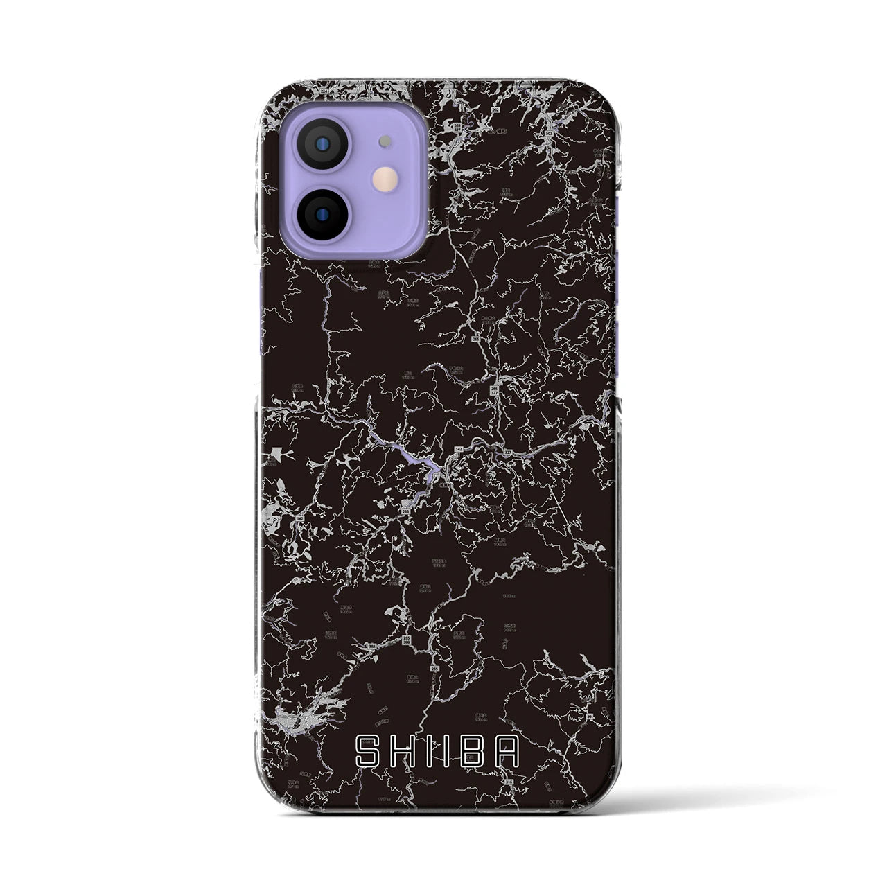 【椎葉(宮崎県)】地図柄iPhoneケース(クリアタイプ)